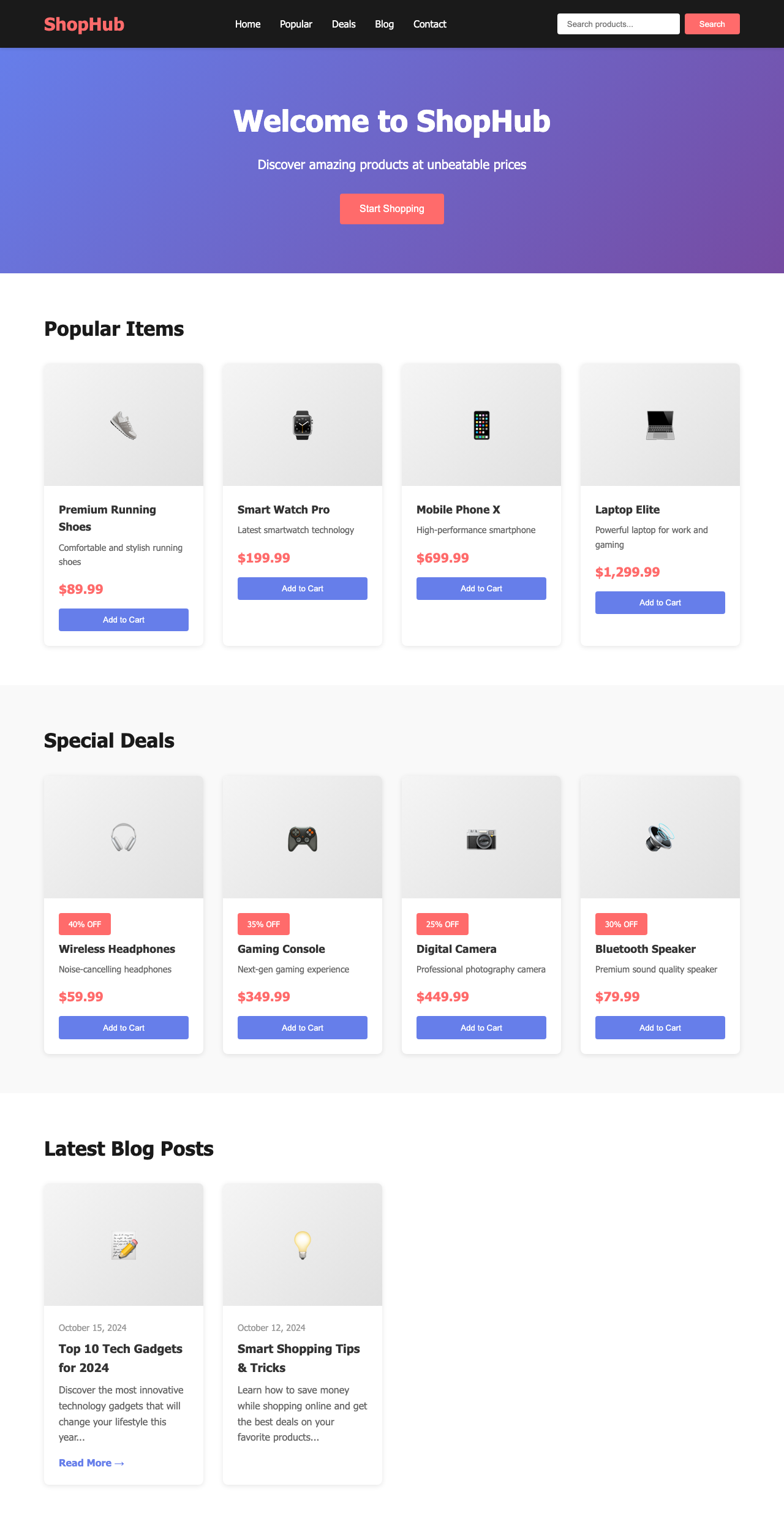 Screenshot sample 35 for shopping-home-page / Claude Haiku 4.5