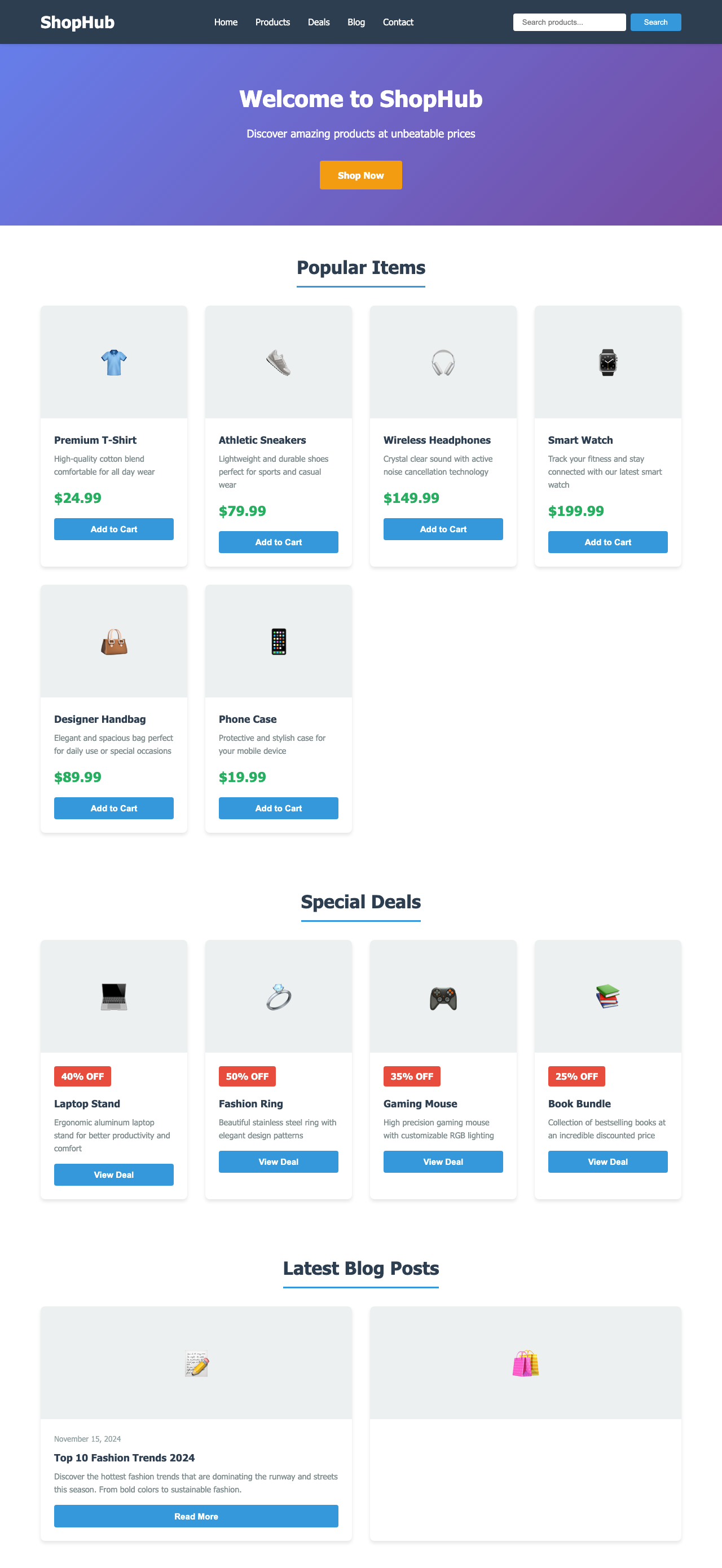 Screenshot sample 81 for shopping-home-page / Claude Haiku 4.5