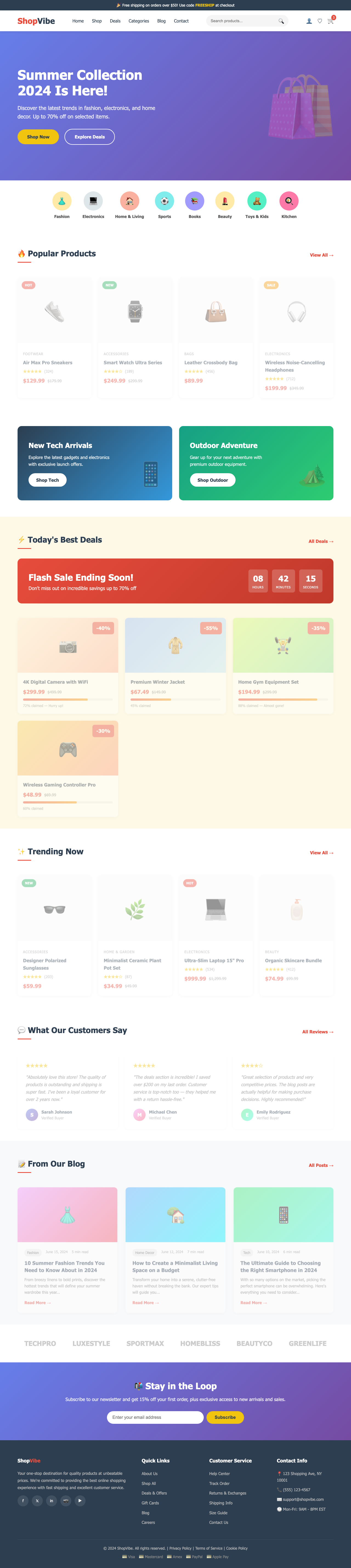Screenshot sample 13 for shopping-home-page / Claude Opus 4.6
