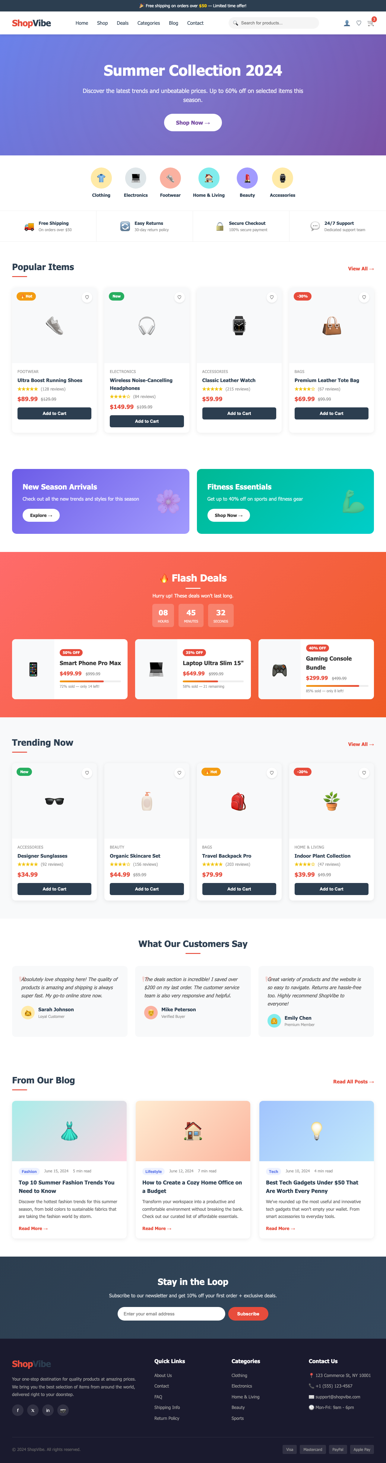 Screenshot sample 15 for shopping-home-page / Claude Opus 4.6