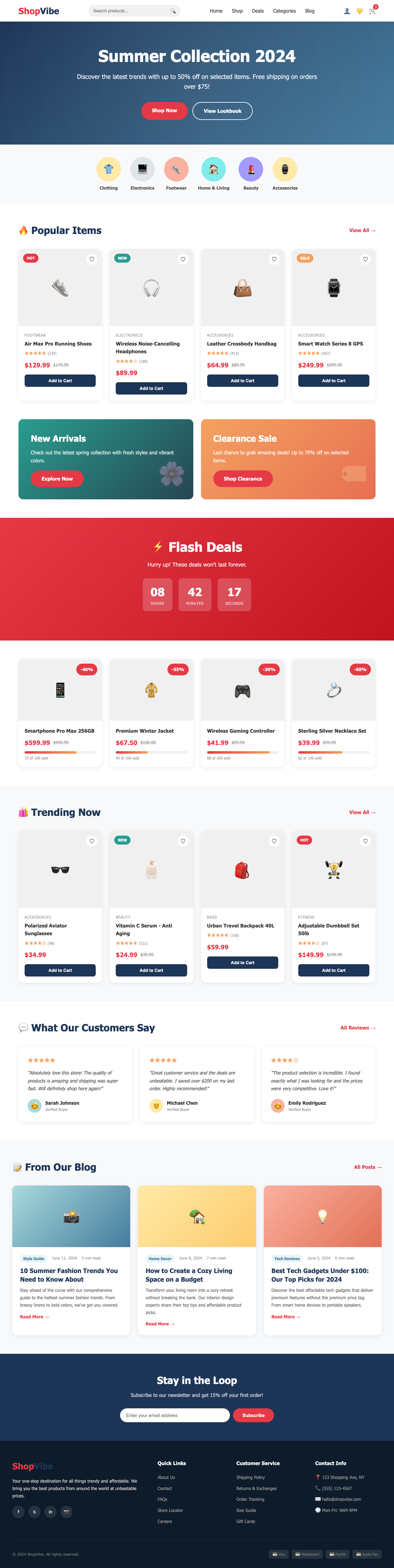 Screenshot sample 22 for shopping-home-page / Claude Opus 4.6
