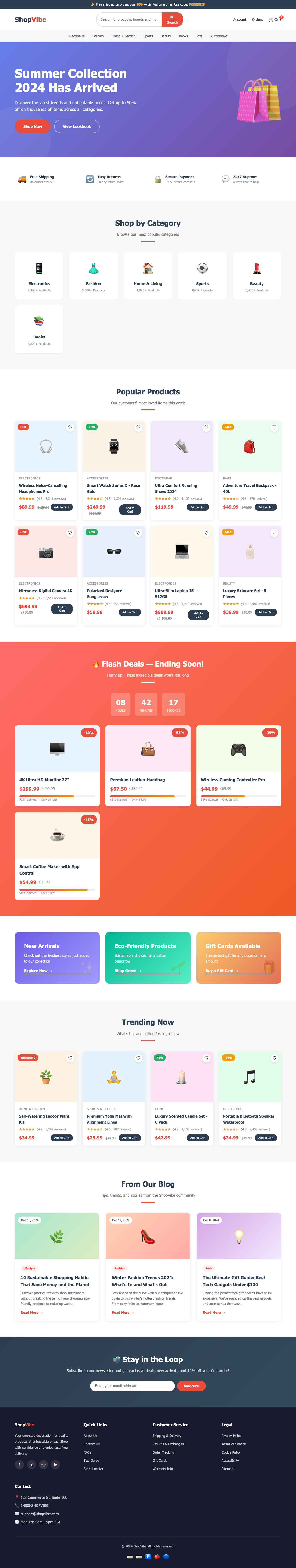 Screenshot sample 23 for shopping-home-page / Claude Opus 4.6