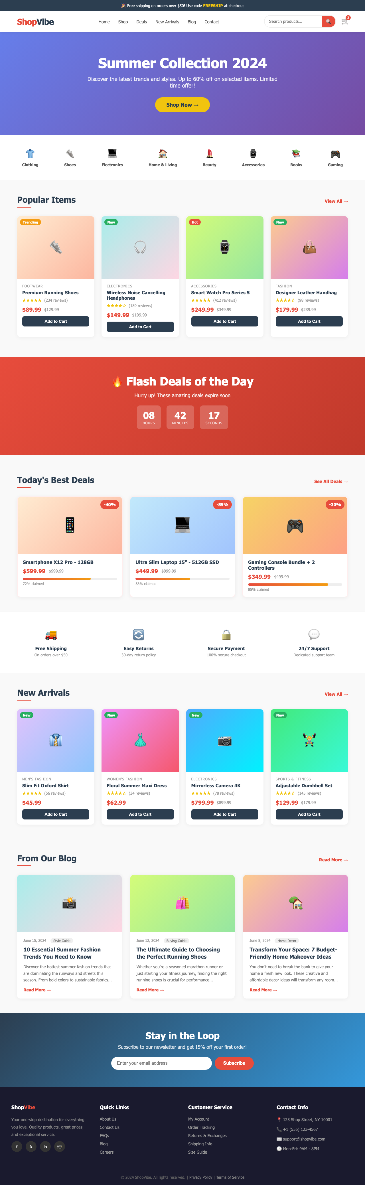 Screenshot sample 24 for shopping-home-page / Claude Opus 4.6