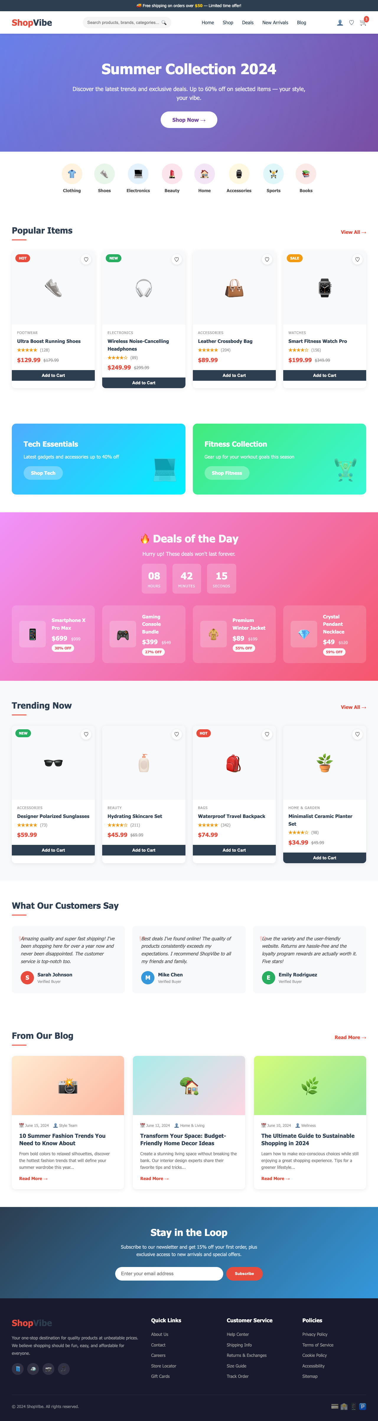 Screenshot sample 6 for shopping-home-page / Claude Opus 4.6