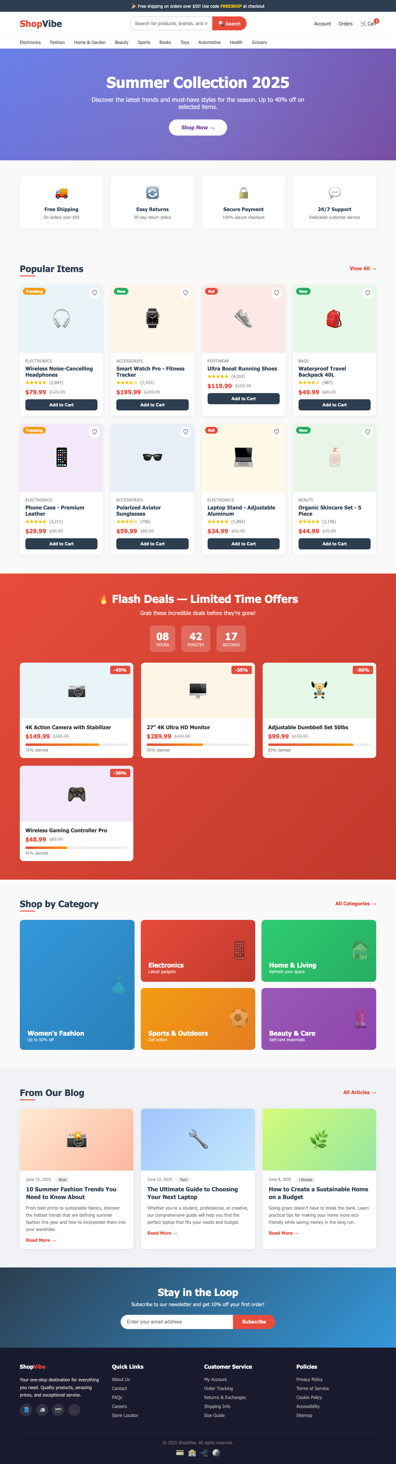 Screenshot sample 7 for shopping-home-page / Claude Opus 4.6