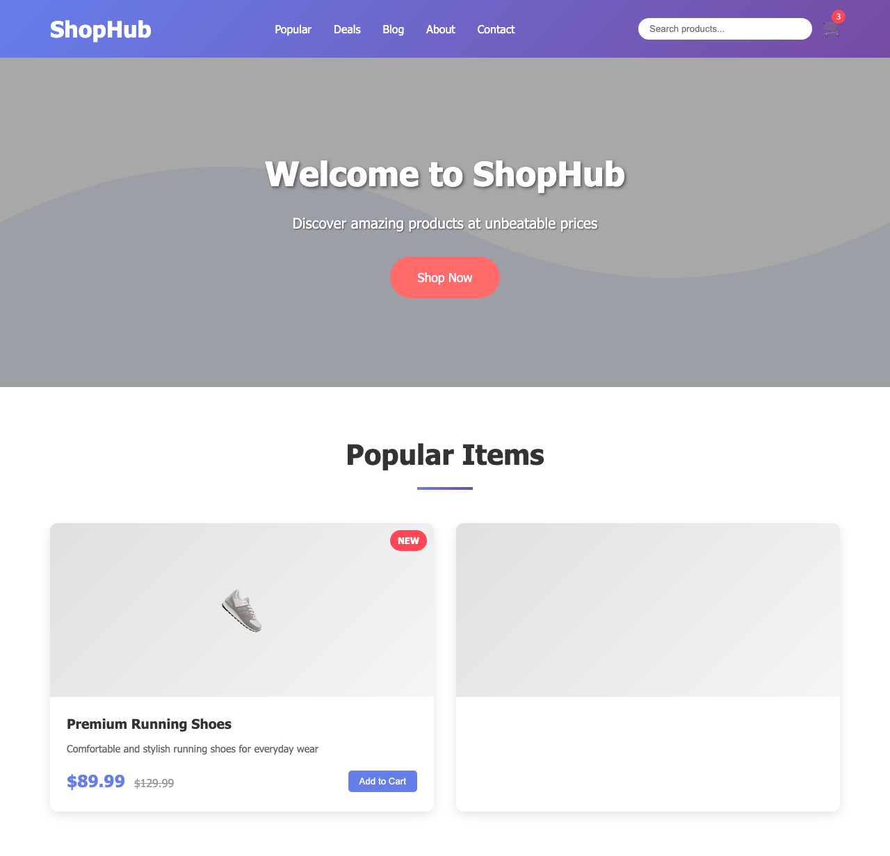 Screenshot sample 25 for shopping-home-page / Claude Sonnet 4.5