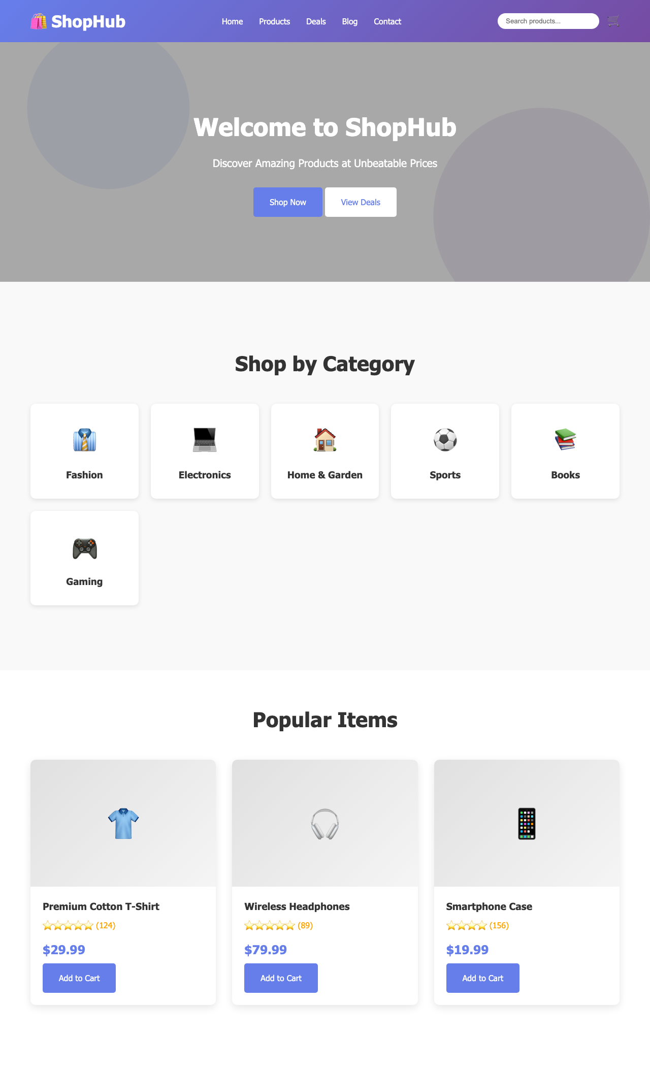 Screenshot sample 29 for shopping-home-page / Claude Sonnet 4.5