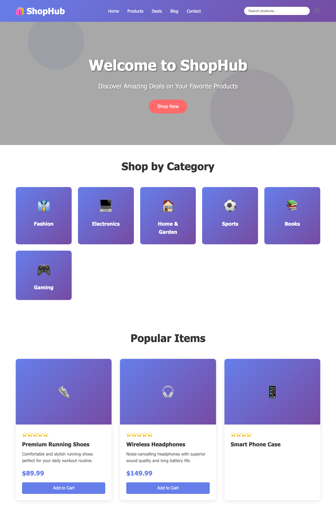 Screenshot sample 30 for shopping-home-page / Claude Sonnet 4.5