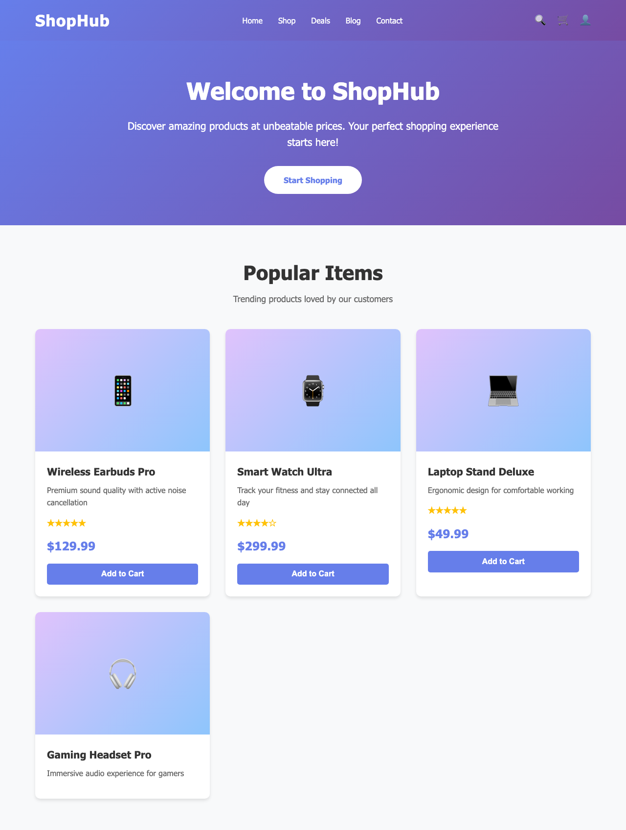 Screenshot sample 37 for shopping-home-page / Claude Sonnet 4.5