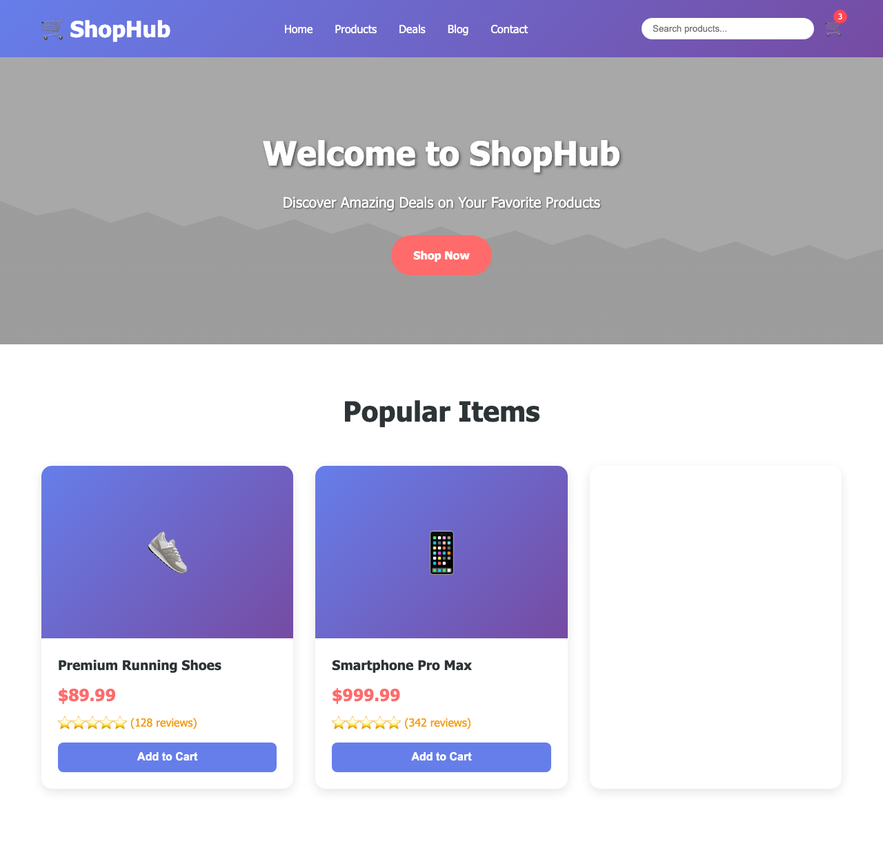 Screenshot sample 42 for shopping-home-page / Claude Sonnet 4.5