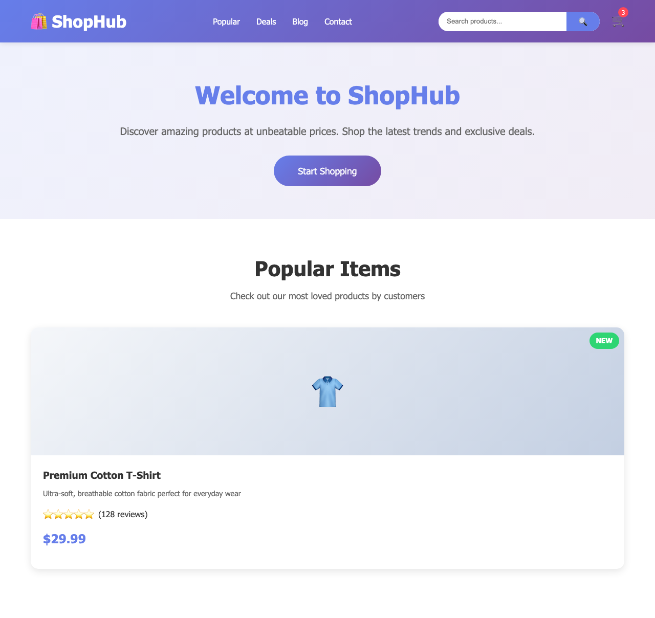 Screenshot sample 43 for shopping-home-page / Claude Sonnet 4.5