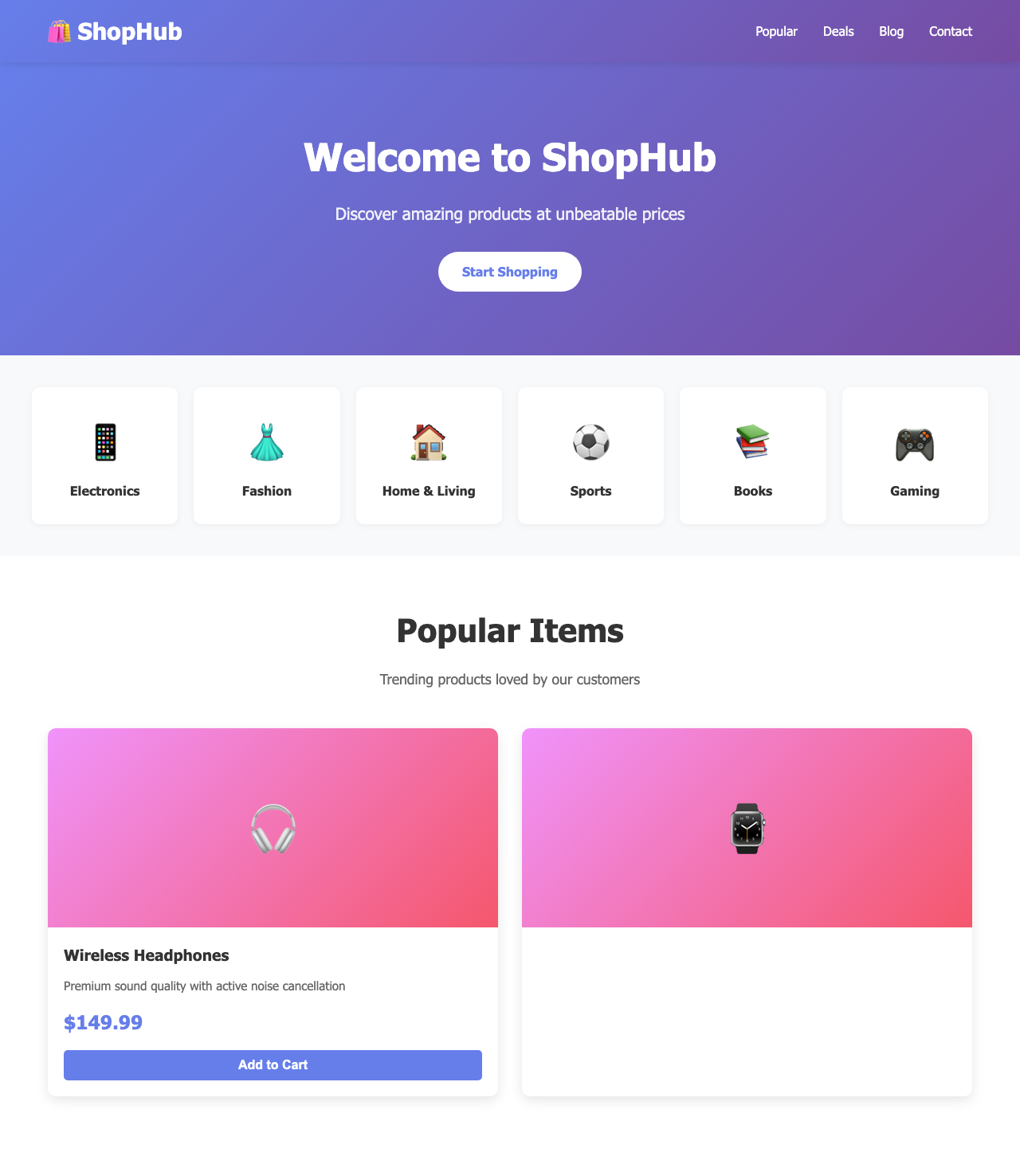 Screenshot sample 47 for shopping-home-page / Claude Sonnet 4.5