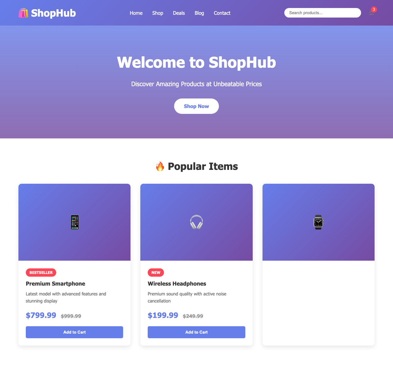 Screenshot sample 59 for shopping-home-page / Claude Sonnet 4.5