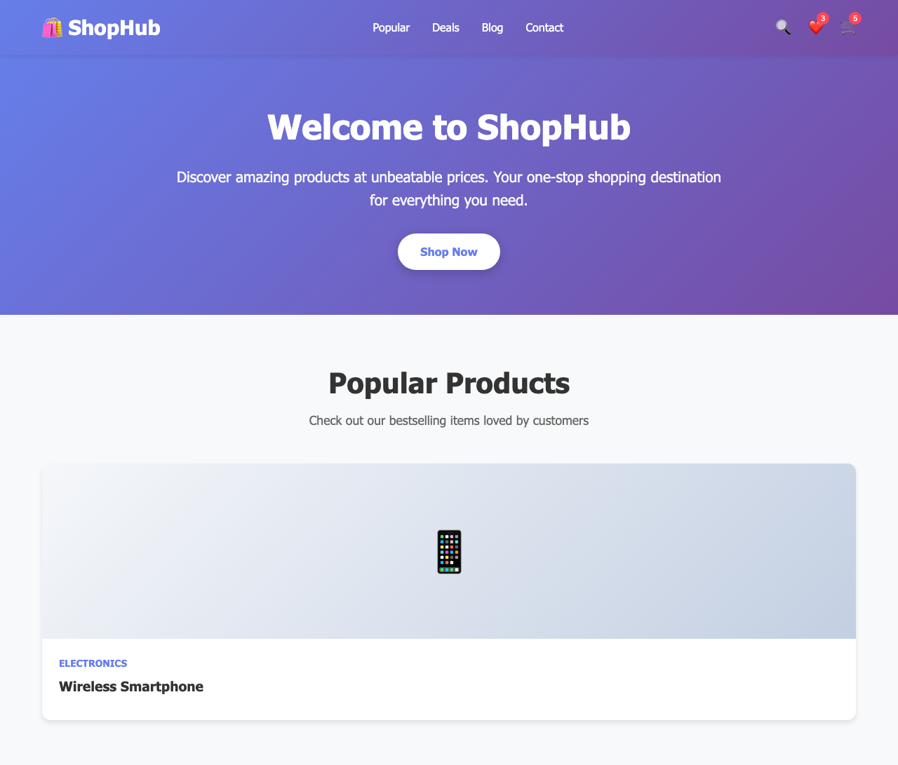 Screenshot sample 60 for shopping-home-page / Claude Sonnet 4.5
