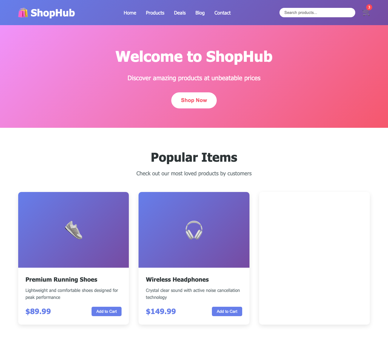 Screenshot sample 78 for shopping-home-page / Claude Sonnet 4.5