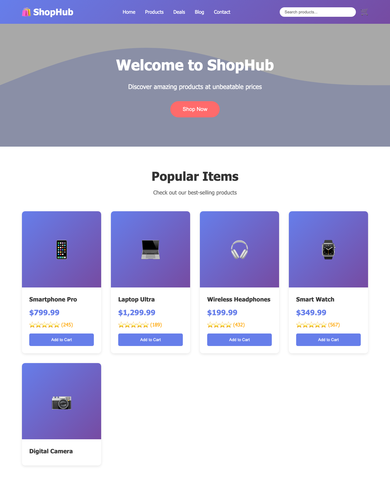 Screenshot sample 91 for shopping-home-page / Claude Sonnet 4.5