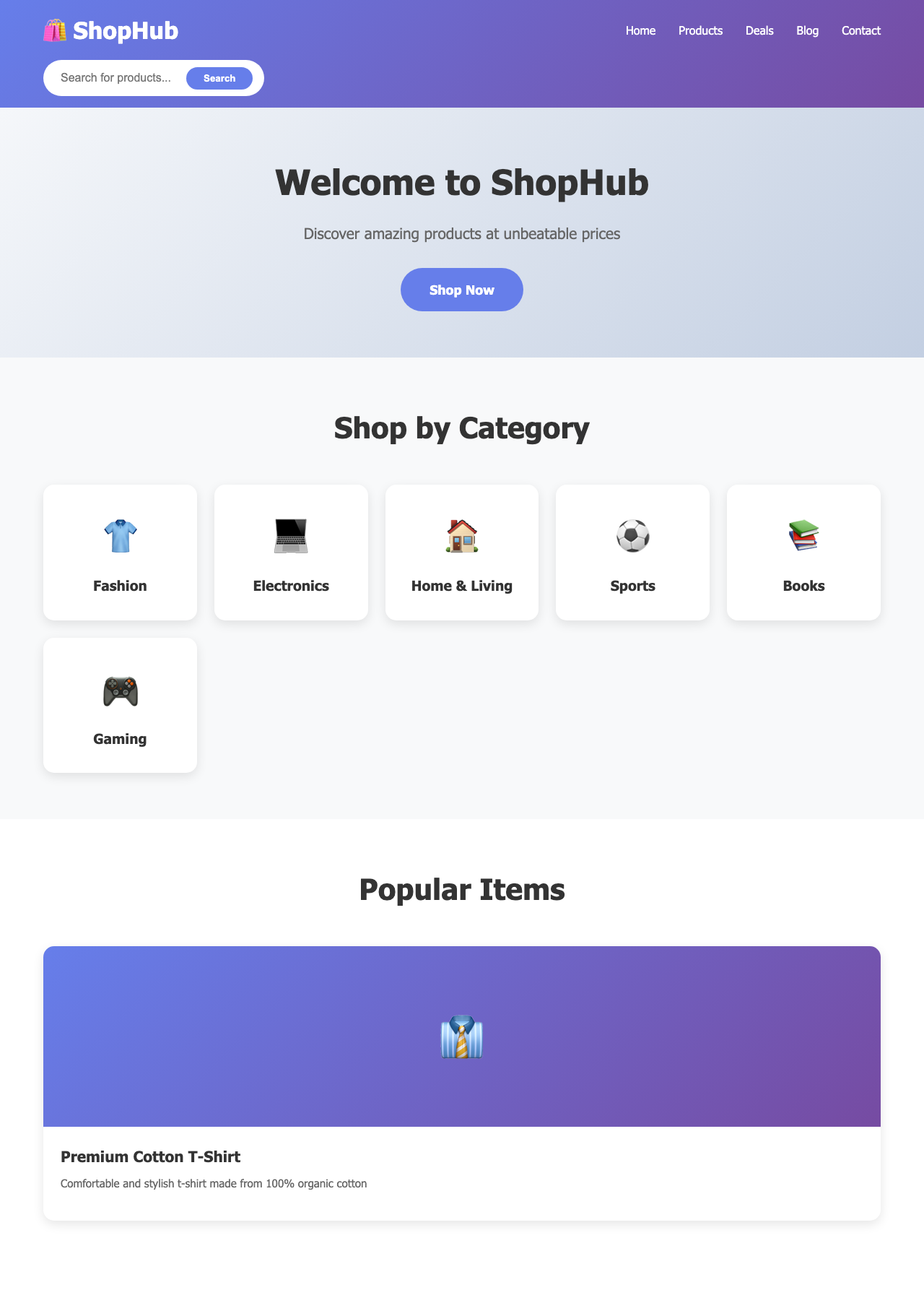 Screenshot sample 98 for shopping-home-page / Claude Sonnet 4.5