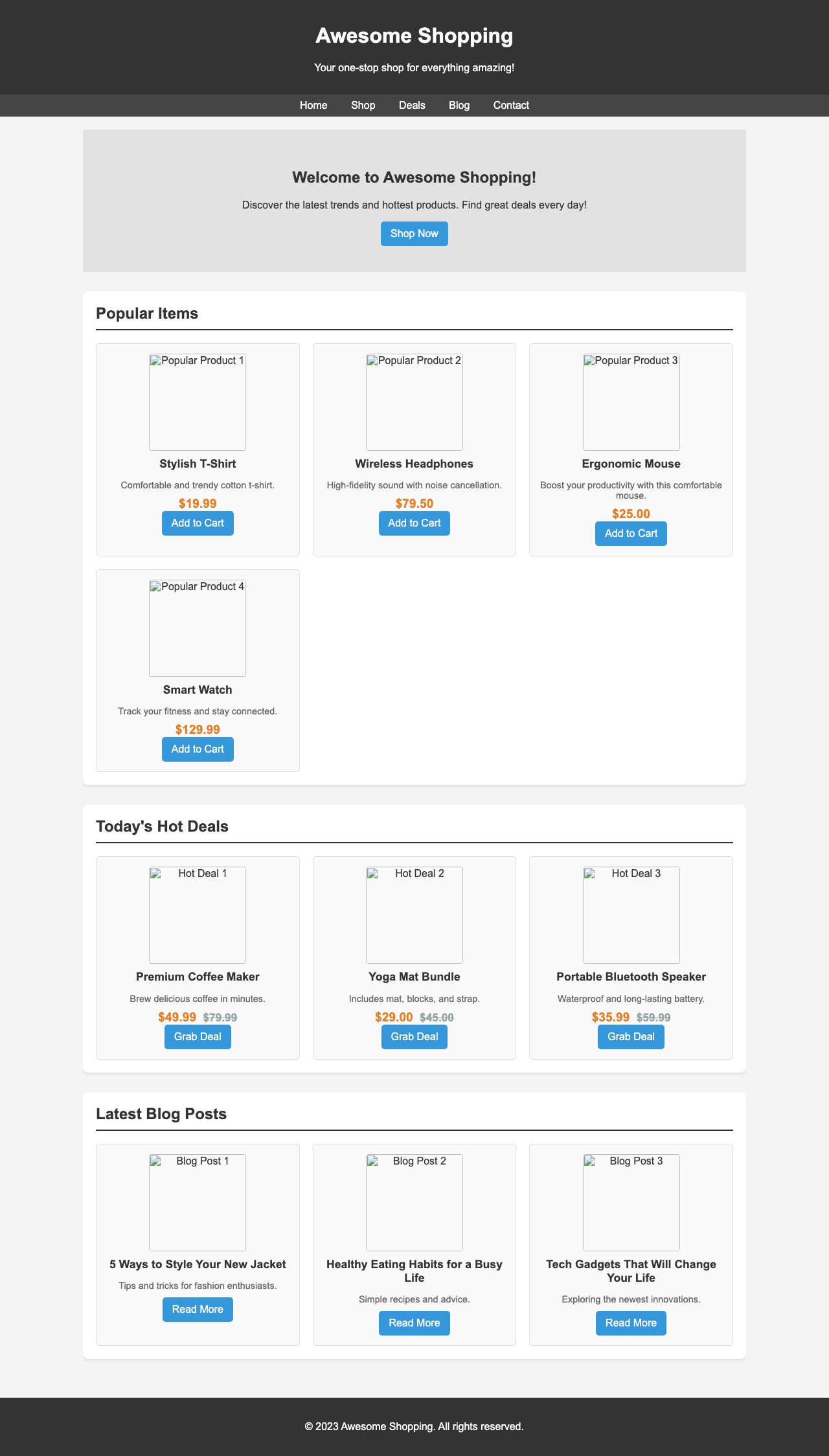 Screenshot sample 21 for shopping-home-page / Gemini 2.5 Flash Lite
