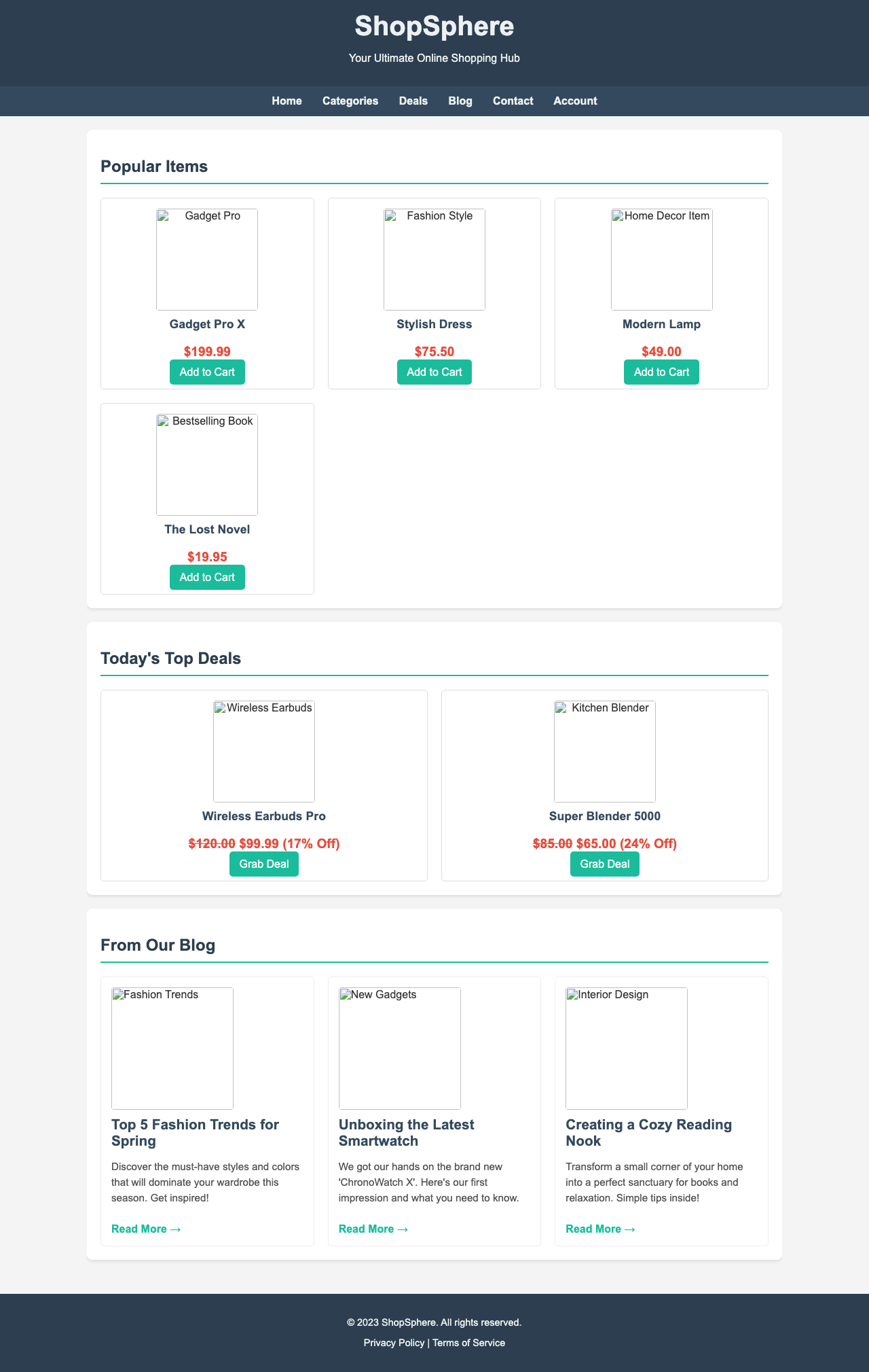 Screenshot sample 25 for shopping-home-page / Gemini 2.5 Flash Lite