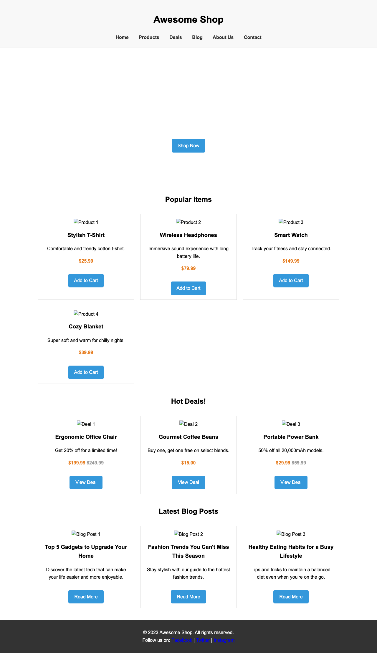 Screenshot sample 27 for shopping-home-page / Gemini 2.5 Flash Lite