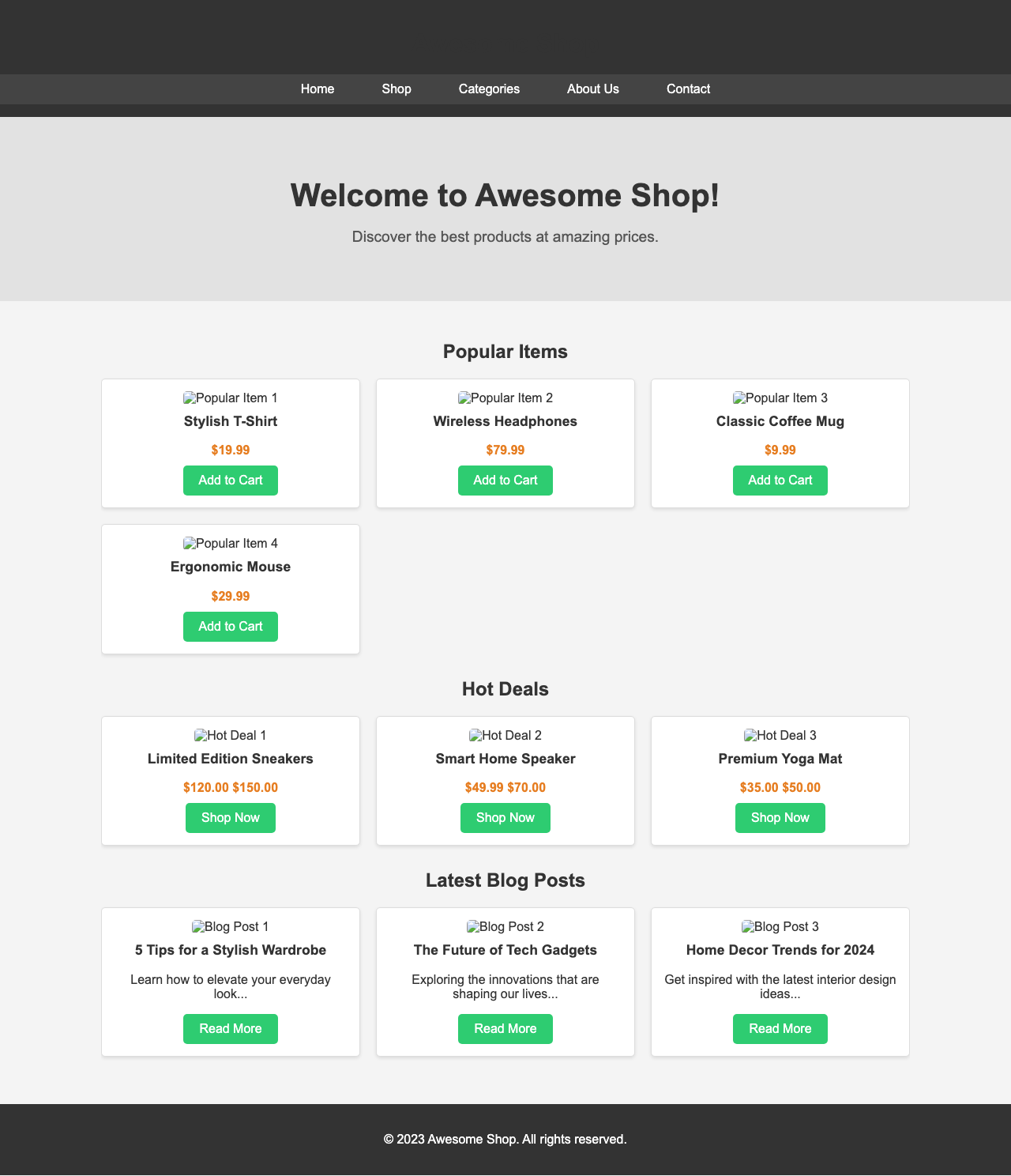 Screenshot sample 29 for shopping-home-page / Gemini 2.5 Flash Lite