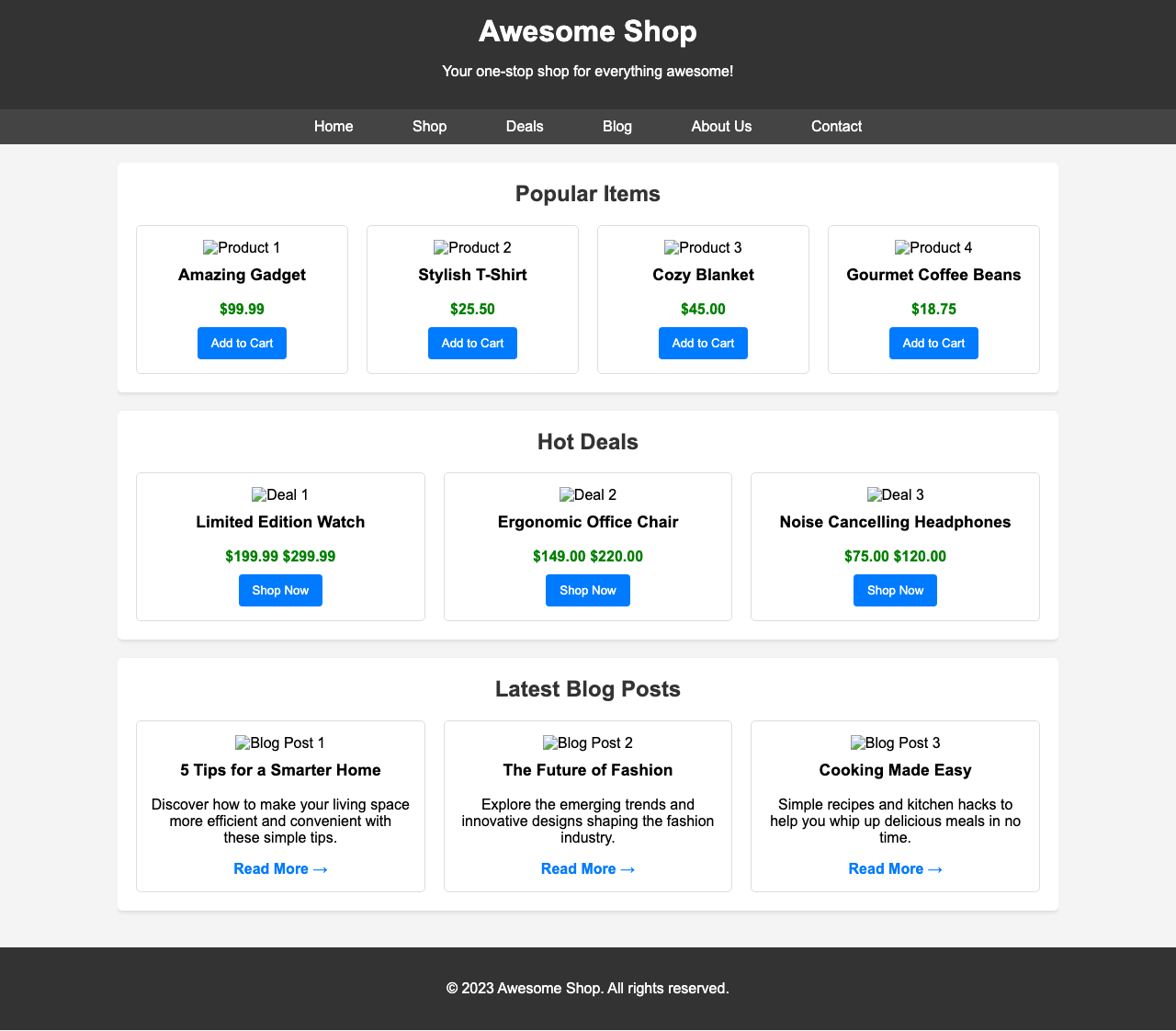 Screenshot sample 35 for shopping-home-page / Gemini 2.5 Flash Lite