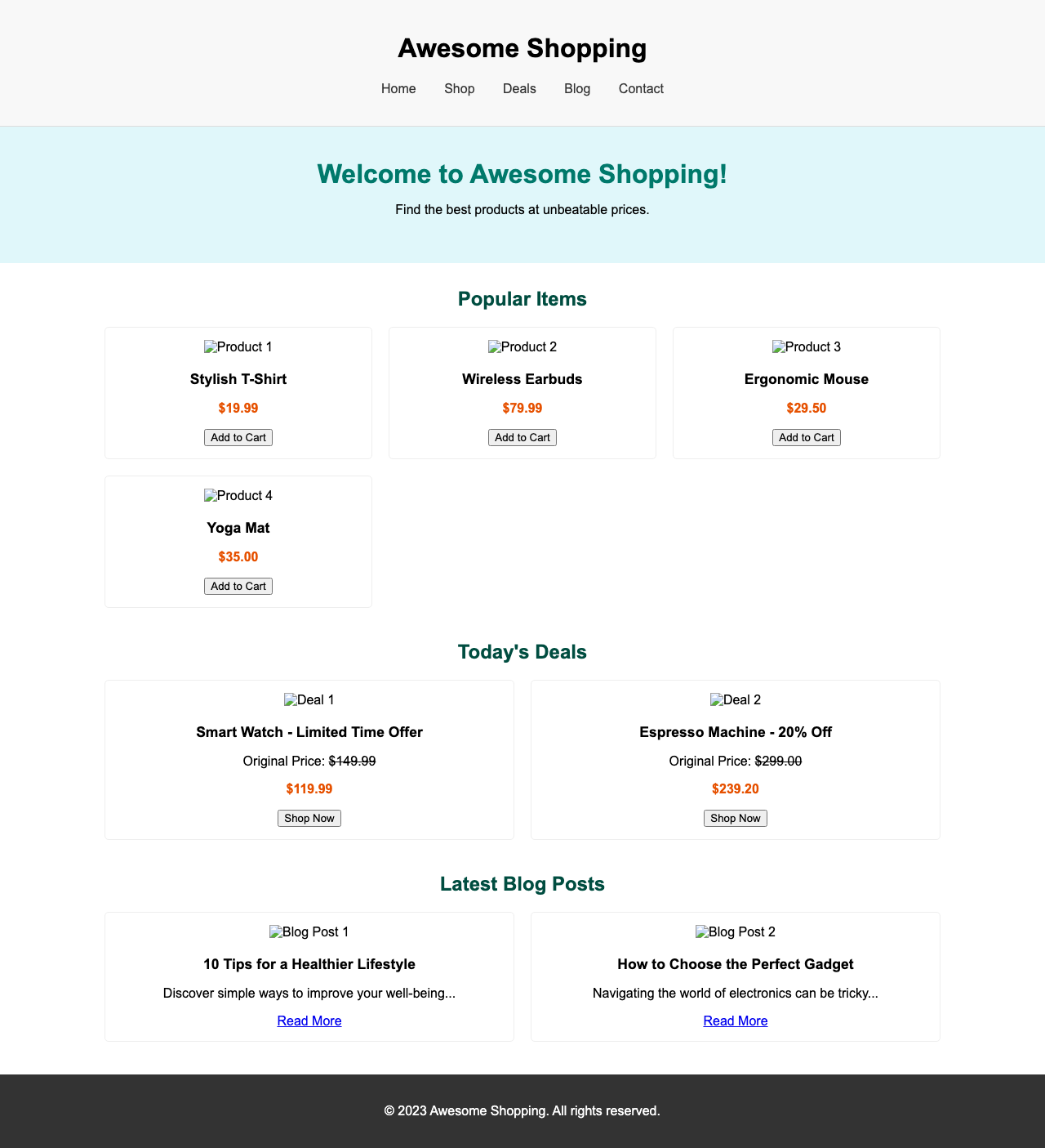Screenshot sample 46 for shopping-home-page / Gemini 2.5 Flash Lite