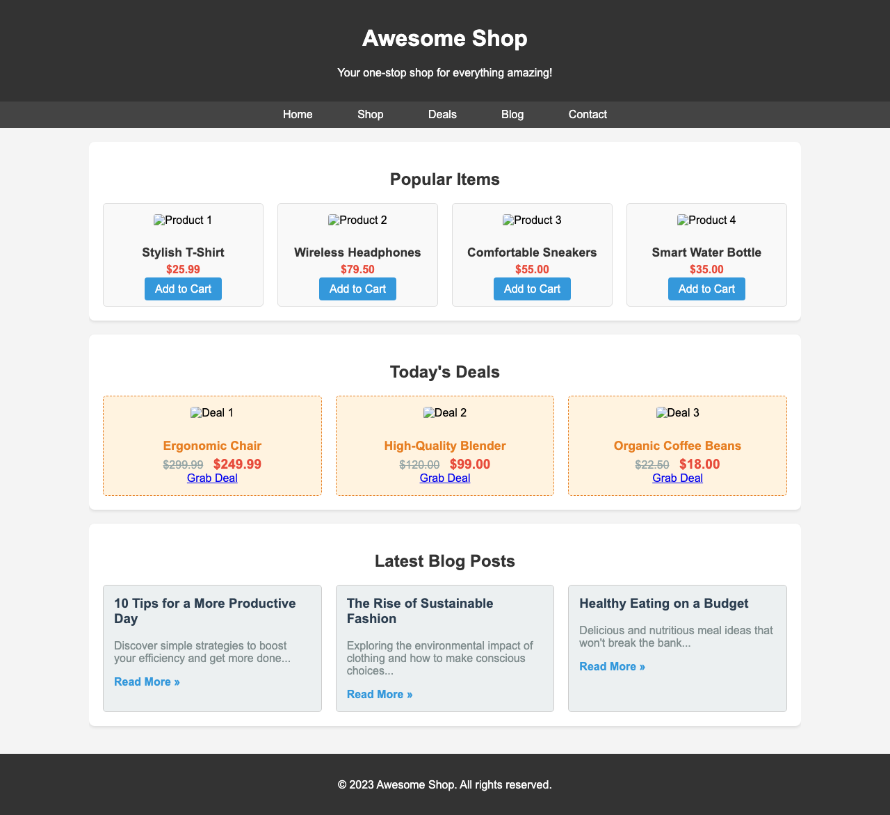 Screenshot sample 51 for shopping-home-page / Gemini 2.5 Flash Lite