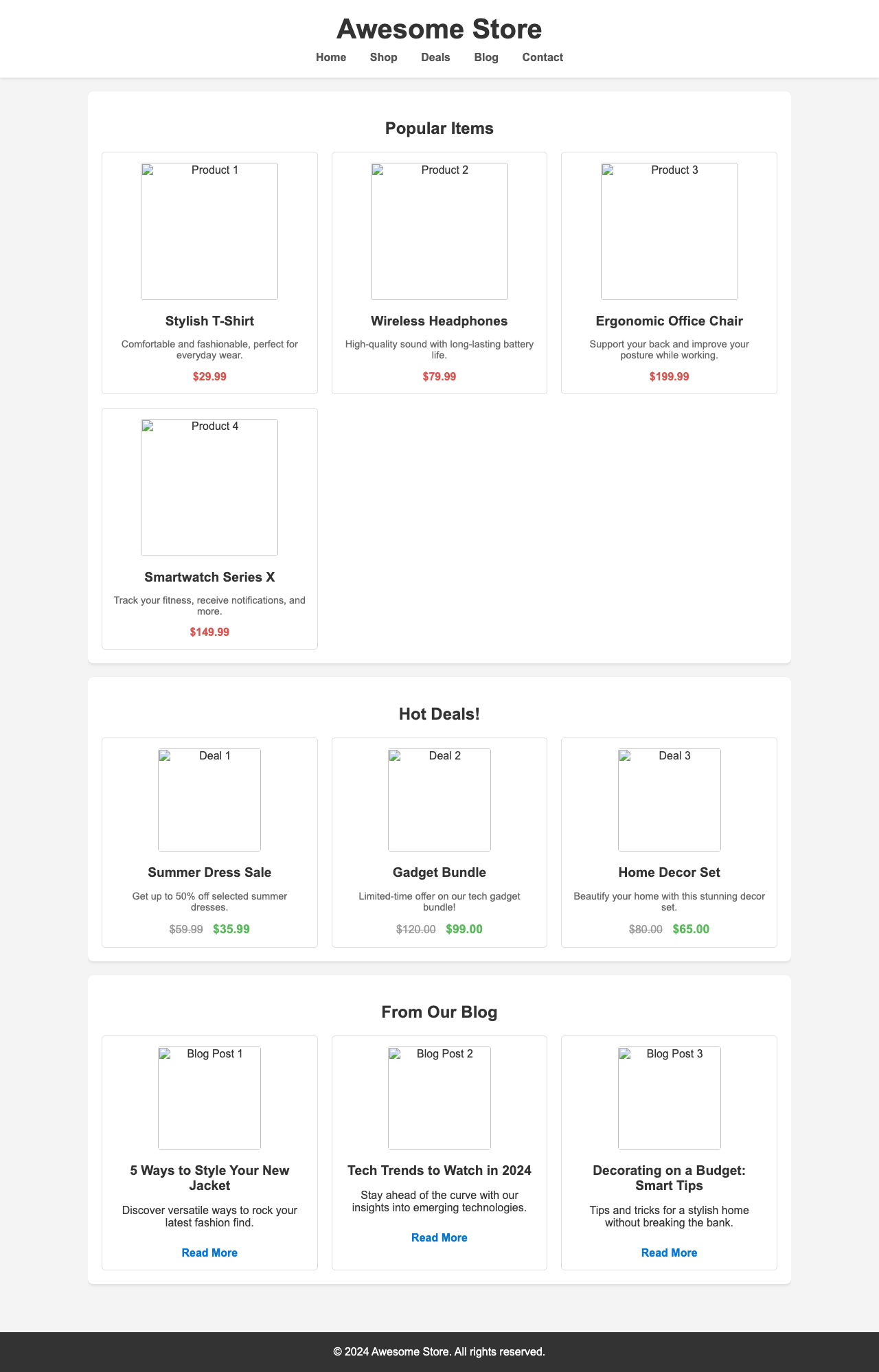 Screenshot sample 53 for shopping-home-page / Gemini 2.5 Flash Lite