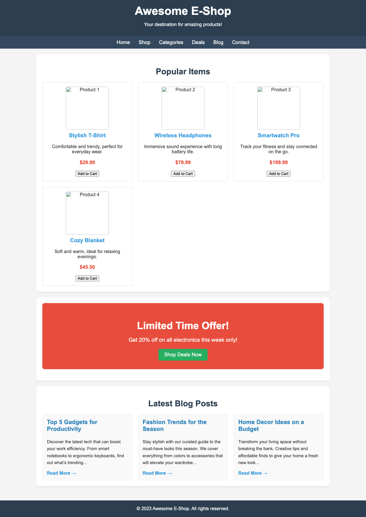 Screenshot sample 61 for shopping-home-page / Gemini 2.5 Flash Lite