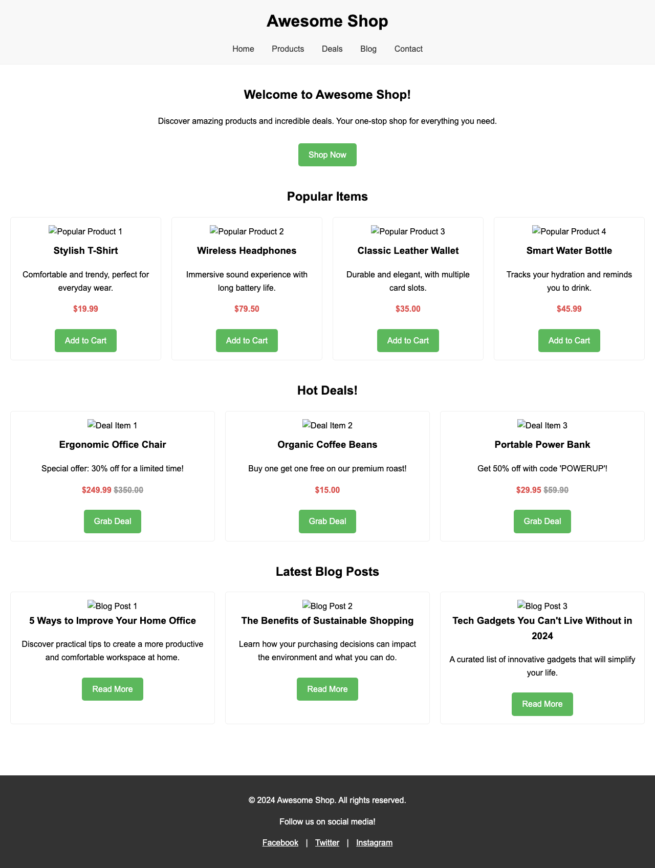 Screenshot sample 65 for shopping-home-page / Gemini 2.5 Flash Lite