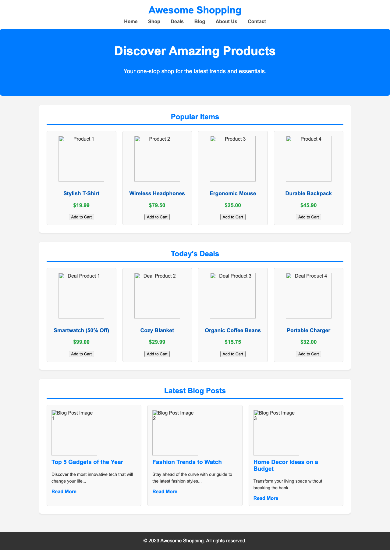 Screenshot sample 67 for shopping-home-page / Gemini 2.5 Flash Lite