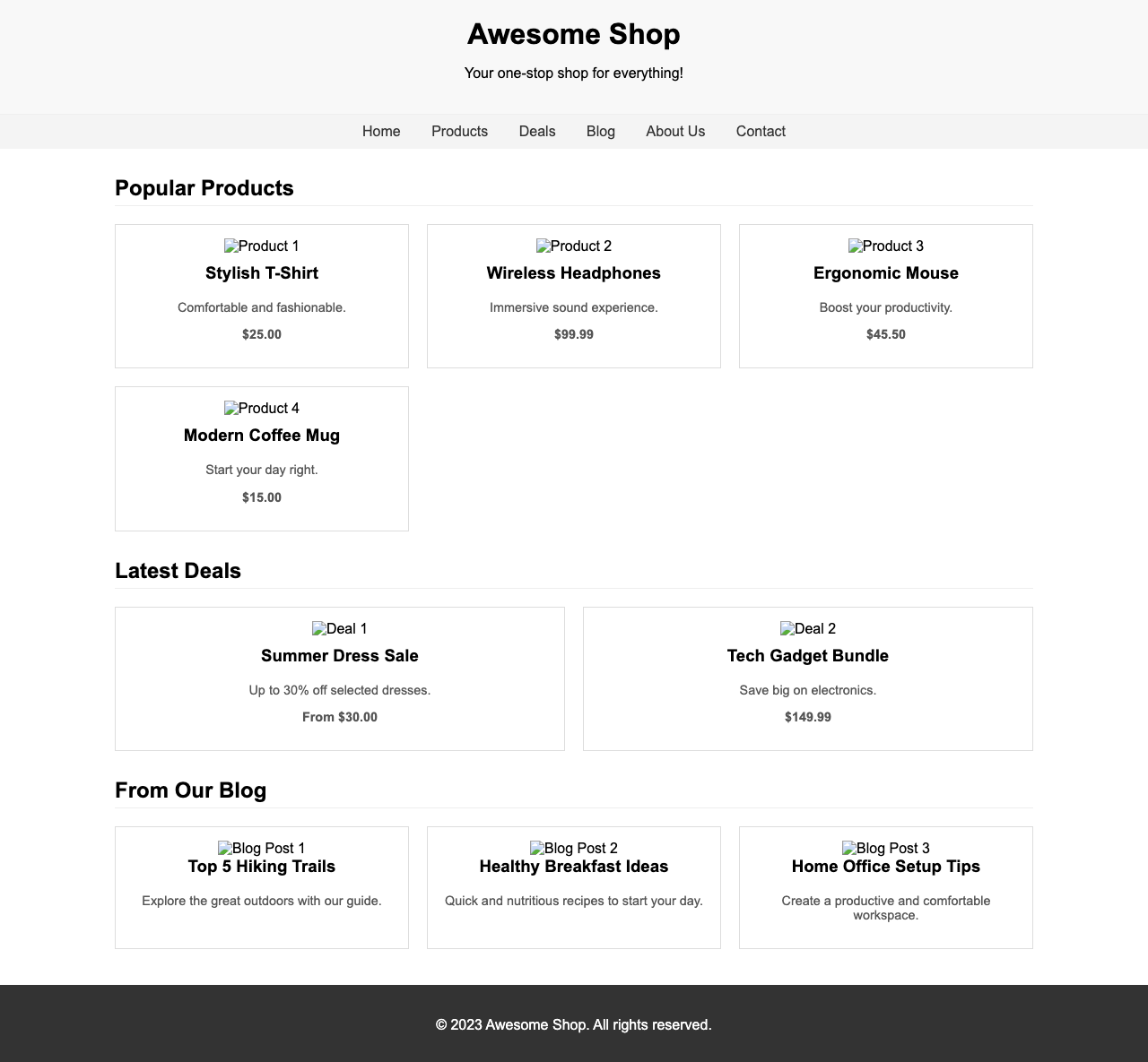 Screenshot sample 73 for shopping-home-page / Gemini 2.5 Flash Lite