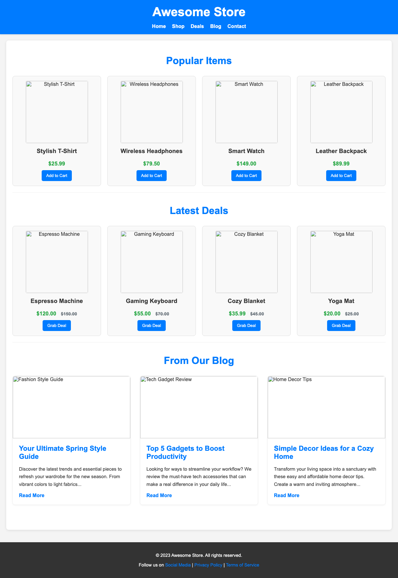 Screenshot sample 75 for shopping-home-page / Gemini 2.5 Flash Lite