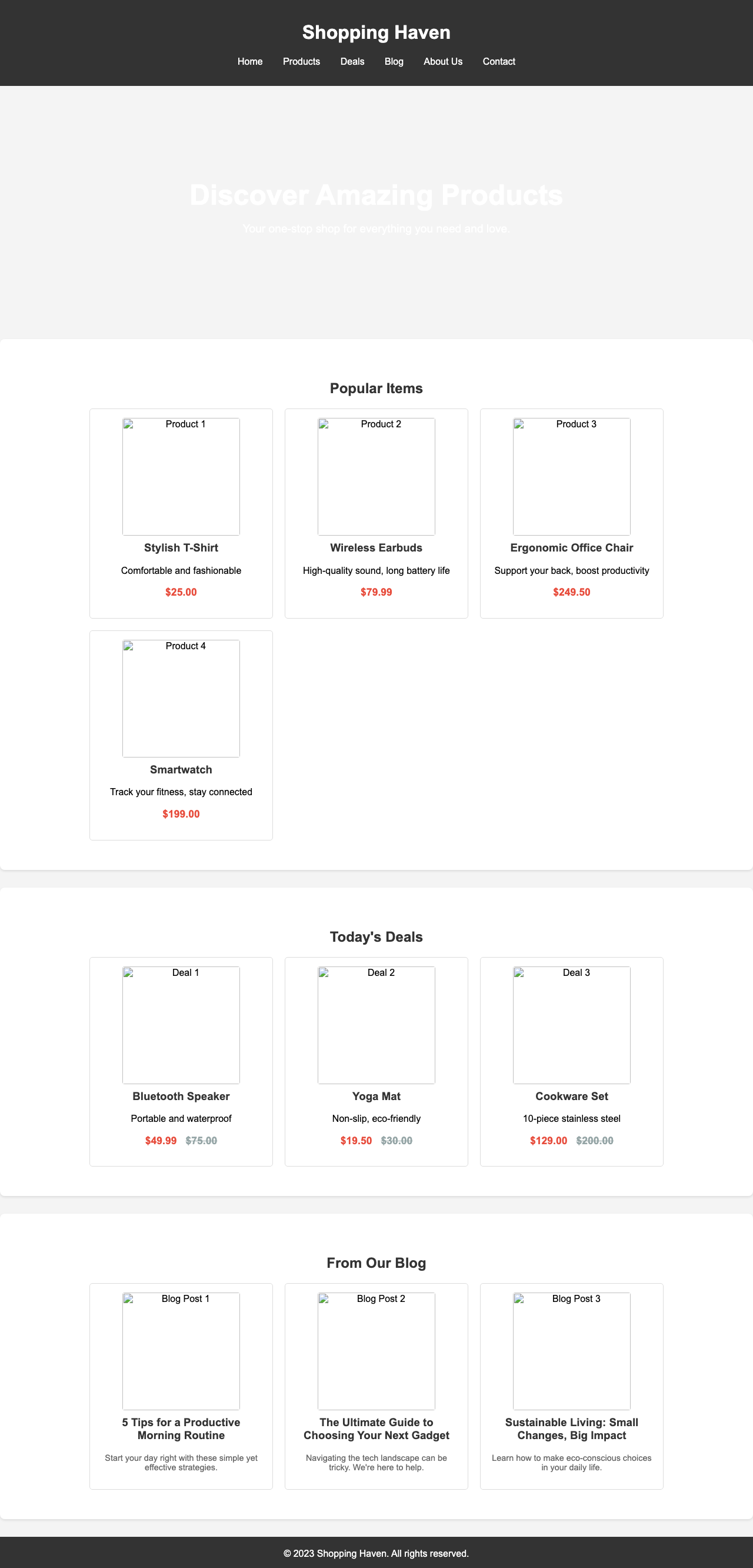 Screenshot sample 77 for shopping-home-page / Gemini 2.5 Flash Lite
