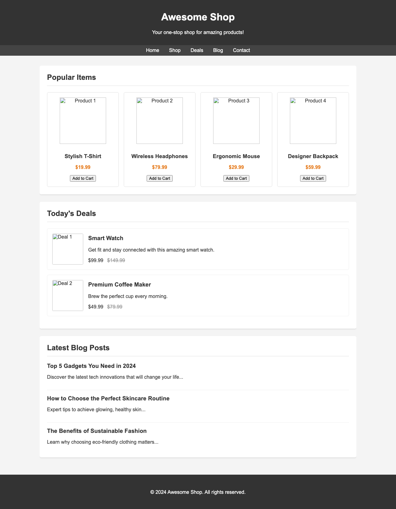 Screenshot sample 79 for shopping-home-page / Gemini 2.5 Flash Lite