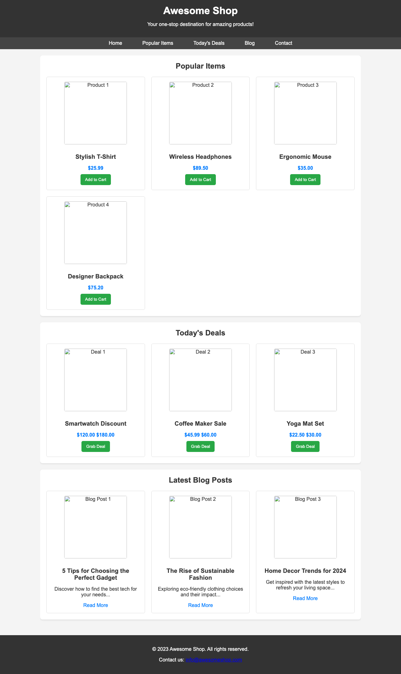 Screenshot sample 83 for shopping-home-page / Gemini 2.5 Flash Lite