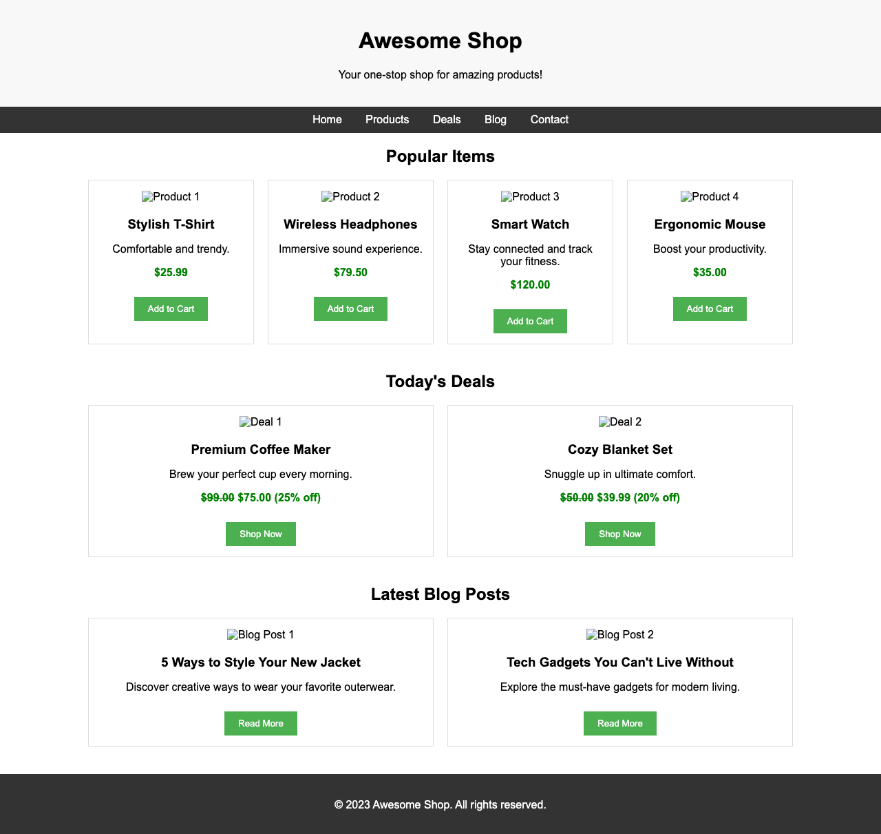 Screenshot sample 85 for shopping-home-page / Gemini 2.5 Flash Lite