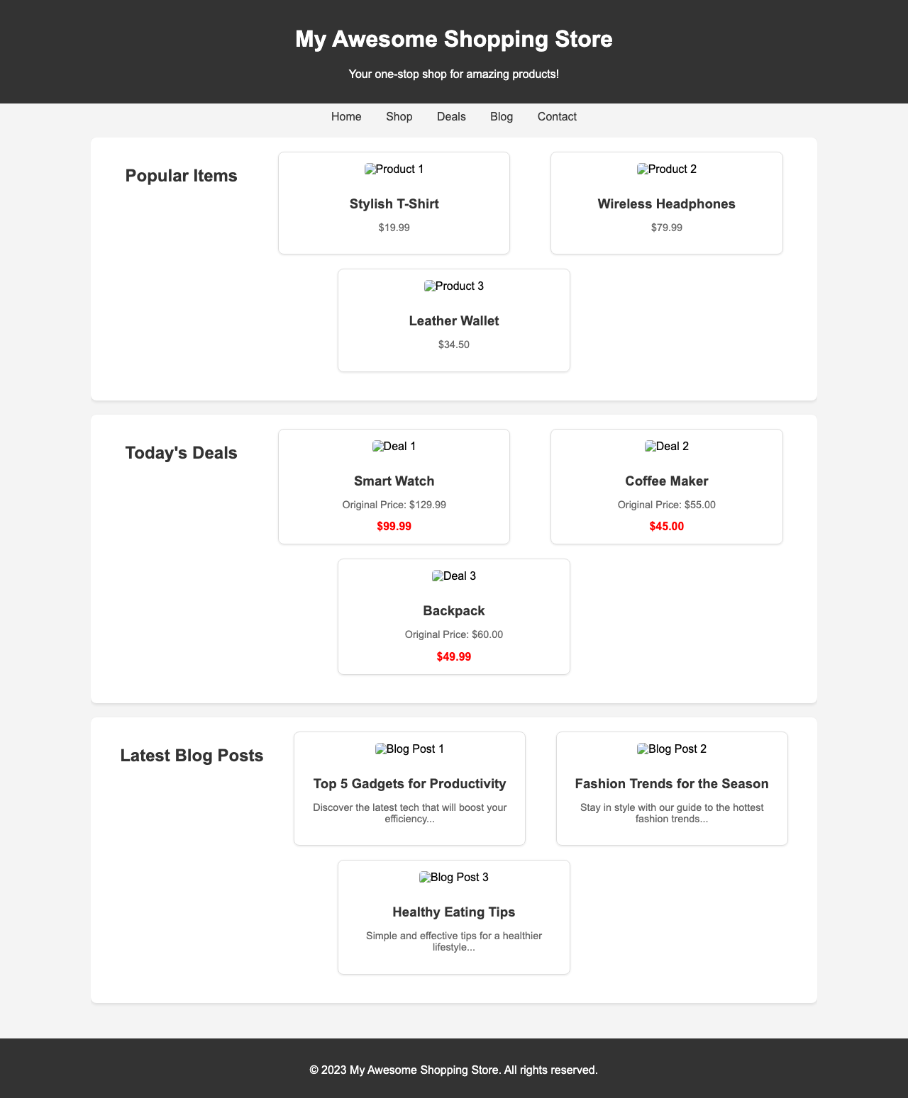 Screenshot sample 89 for shopping-home-page / Gemini 2.5 Flash Lite