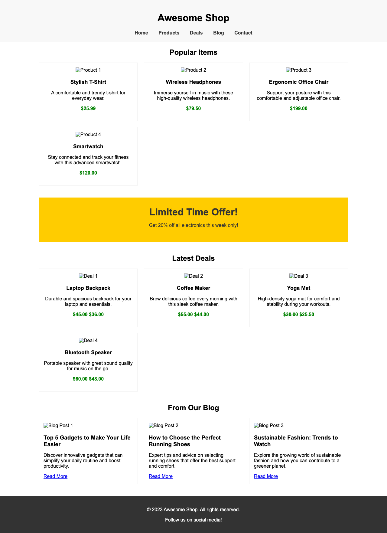 Screenshot sample 90 for shopping-home-page / Gemini 2.5 Flash Lite