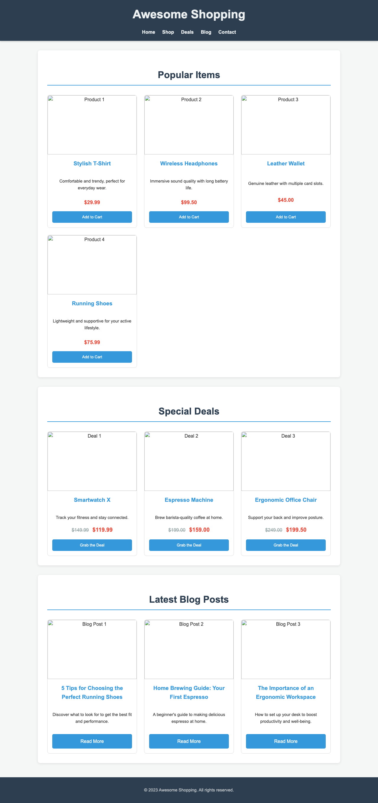 Screenshot sample 94 for shopping-home-page / Gemini 2.5 Flash Lite