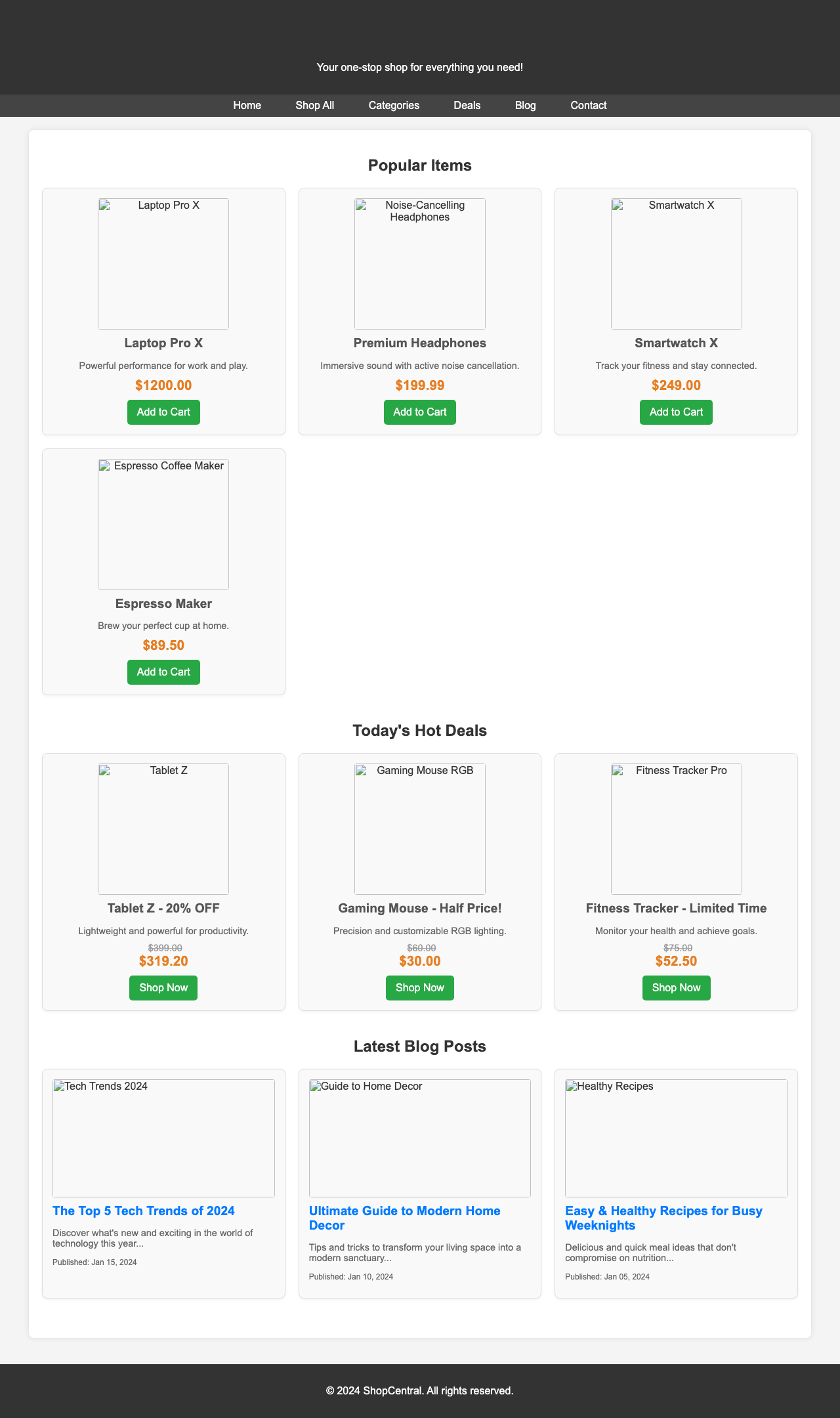 Screenshot sample 12 for shopping-home-page / Gemini 2.5 Flash