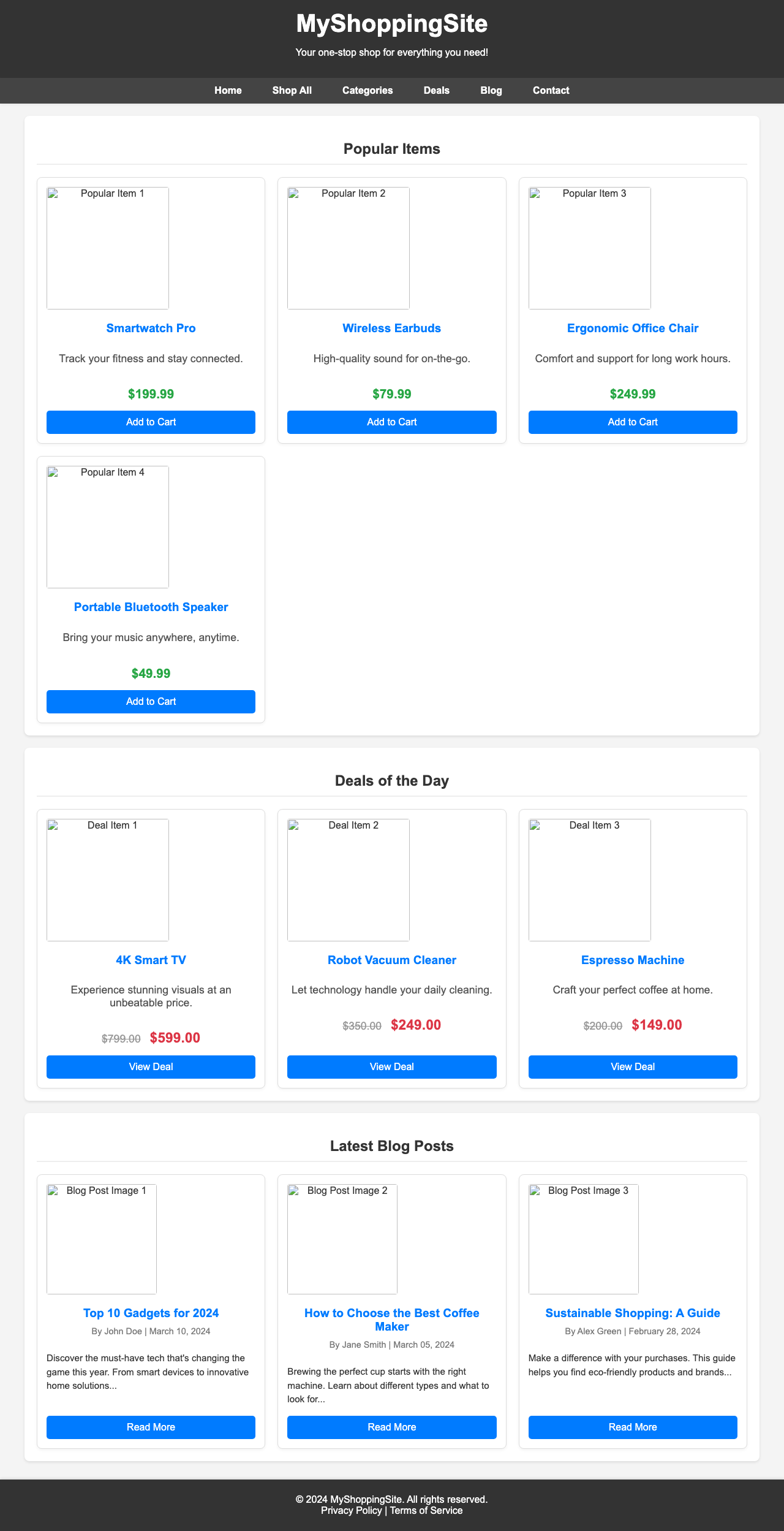 Screenshot sample 14 for shopping-home-page / Gemini 2.5 Flash