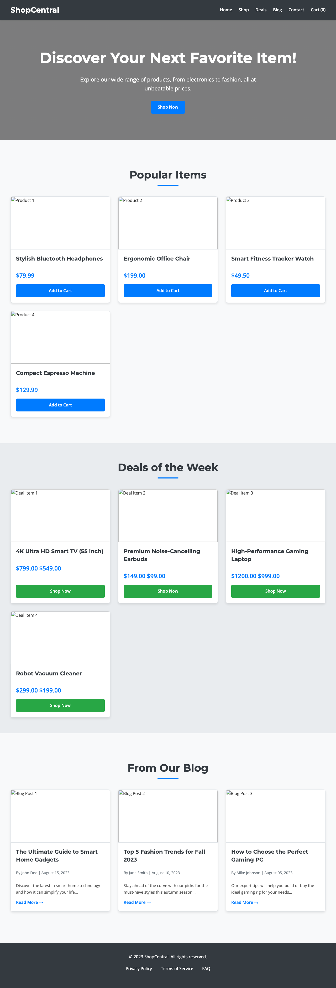 Screenshot sample 19 for shopping-home-page / Gemini 2.5 Flash