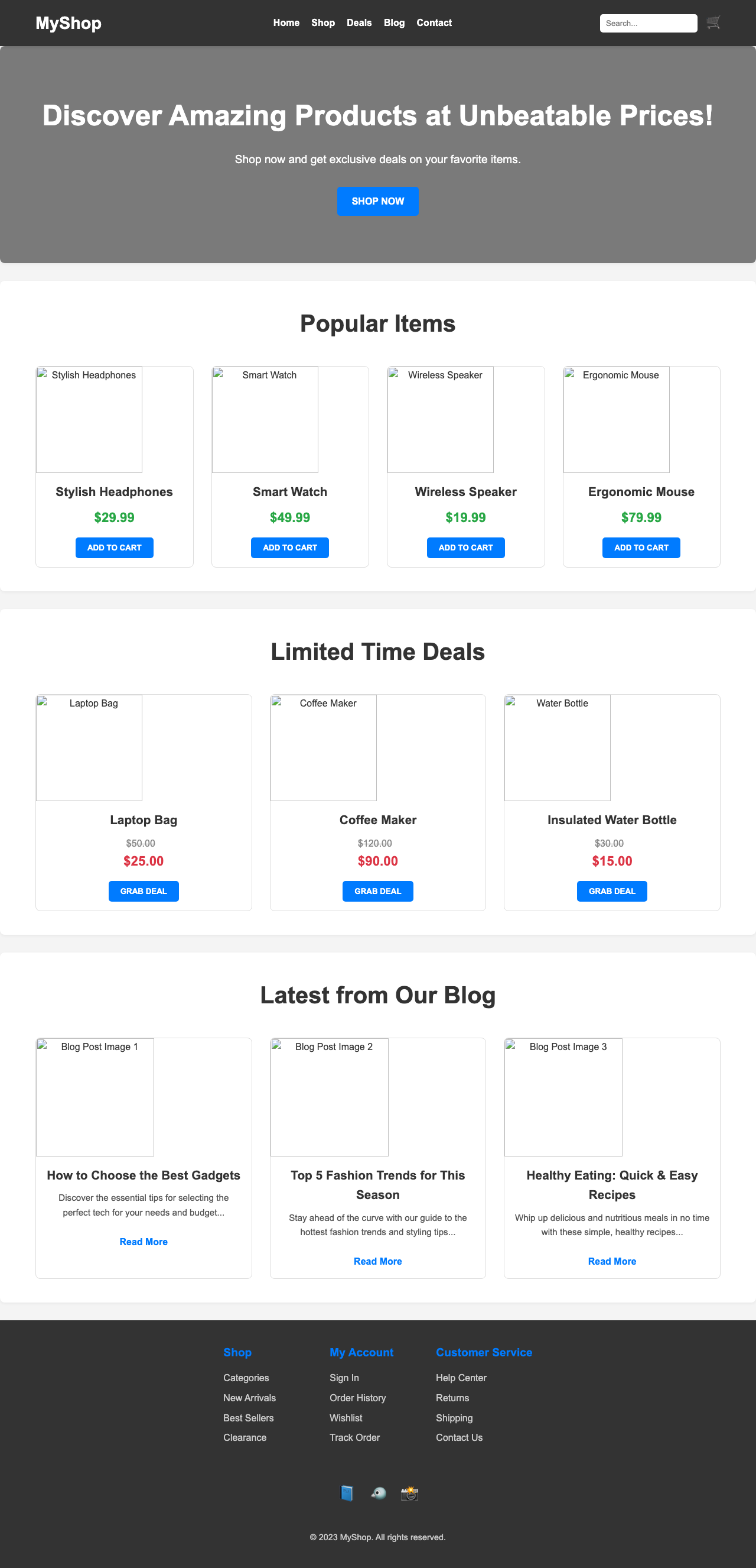 Screenshot sample 26 for shopping-home-page / Gemini 2.5 Flash