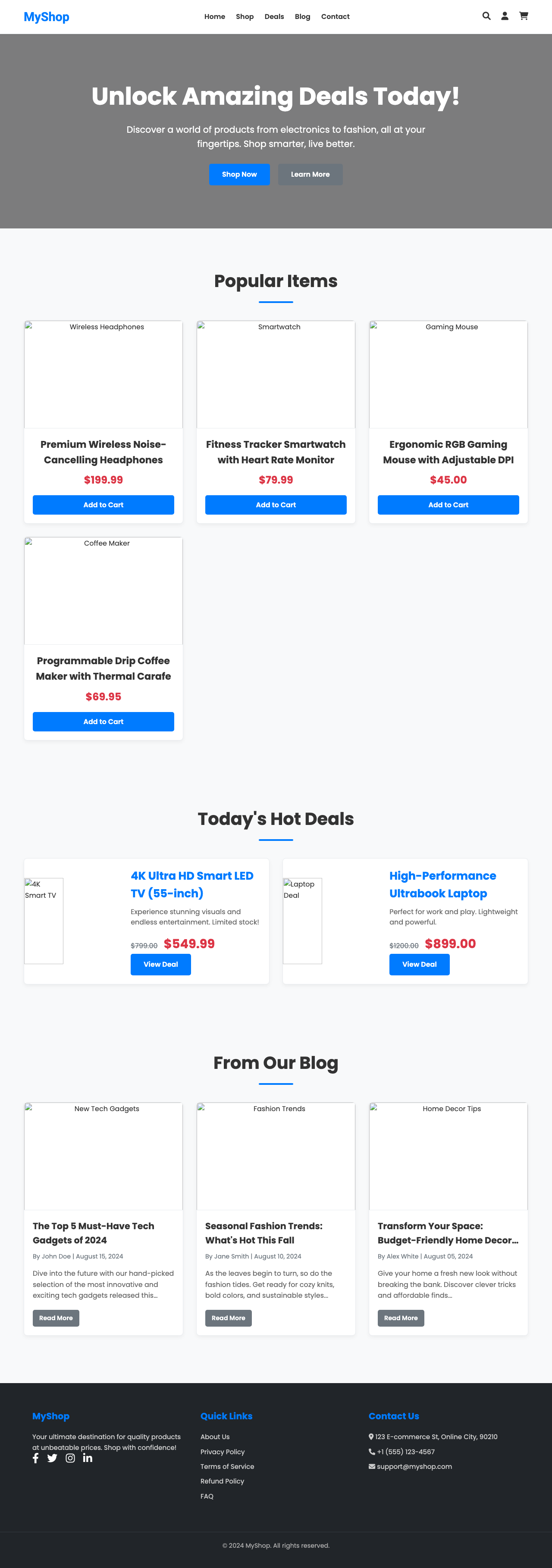 Screenshot sample 29 for shopping-home-page / Gemini 2.5 Flash