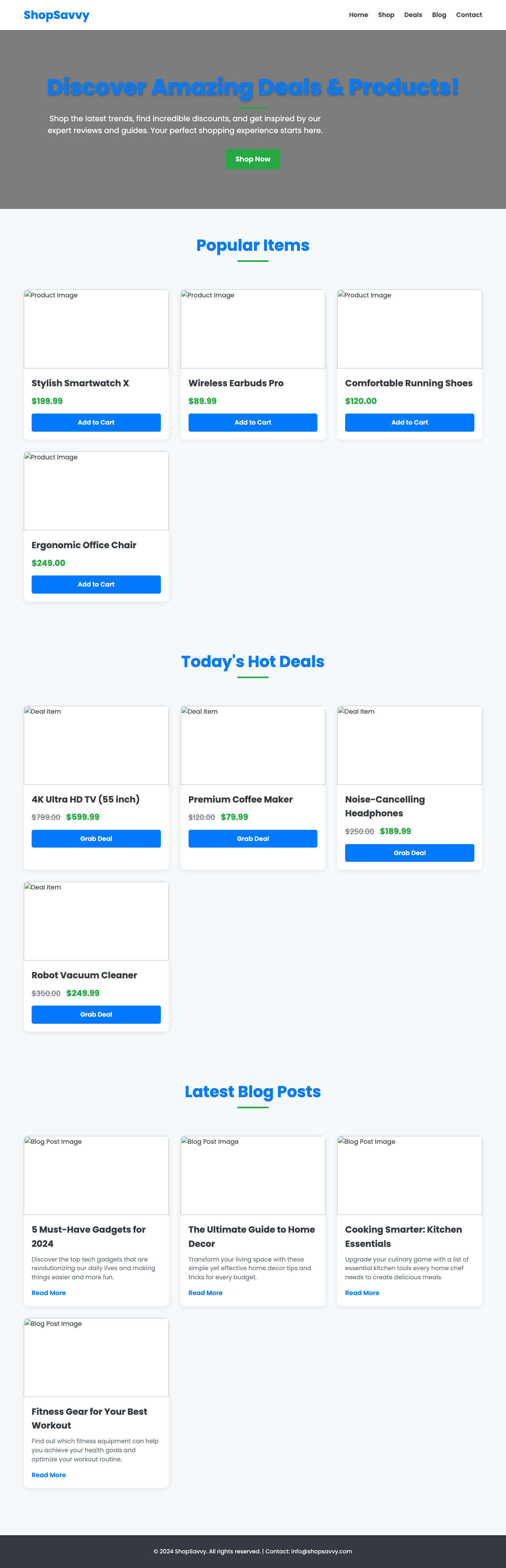 Screenshot sample 3 for shopping-home-page / Gemini 2.5 Flash