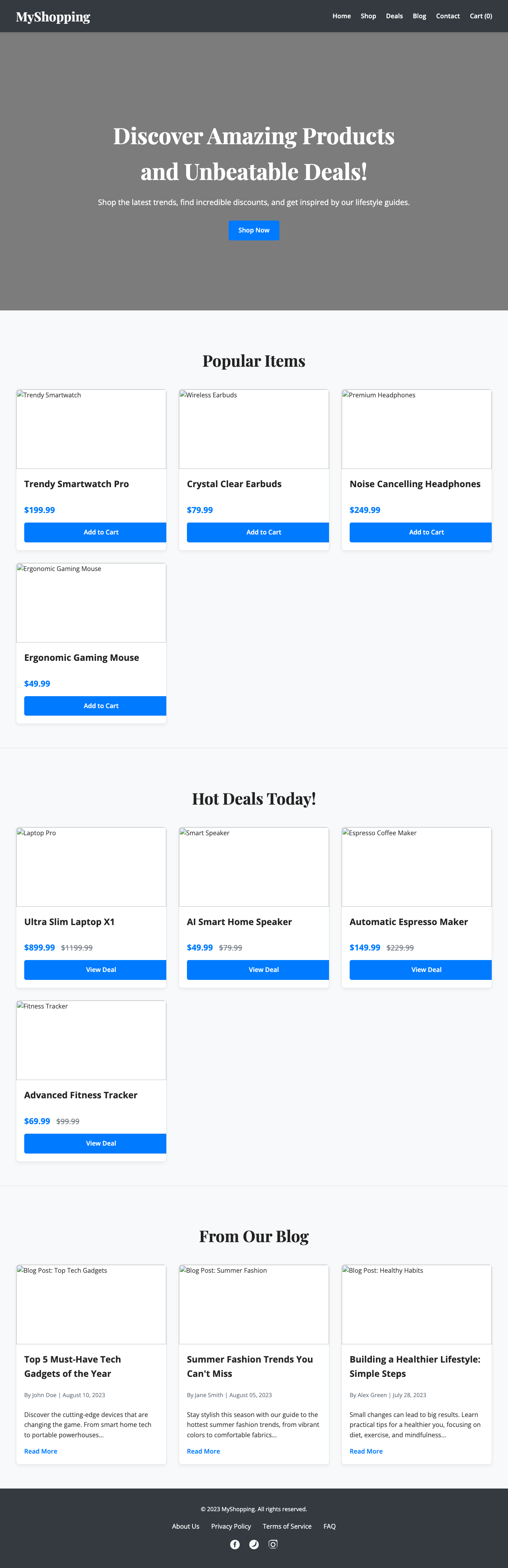 Screenshot sample 31 for shopping-home-page / Gemini 2.5 Flash
