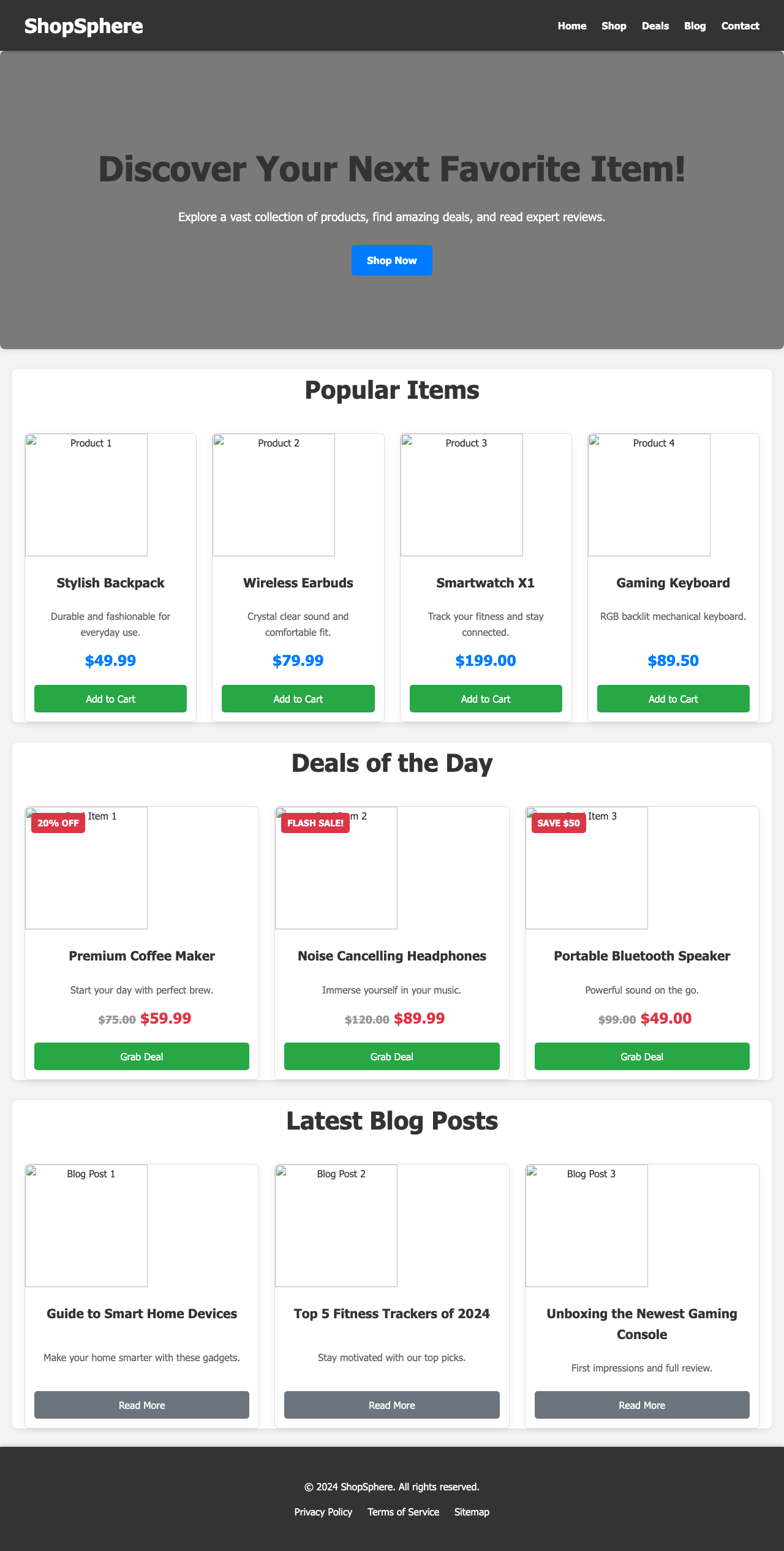 Screenshot sample 34 for shopping-home-page / Gemini 2.5 Flash