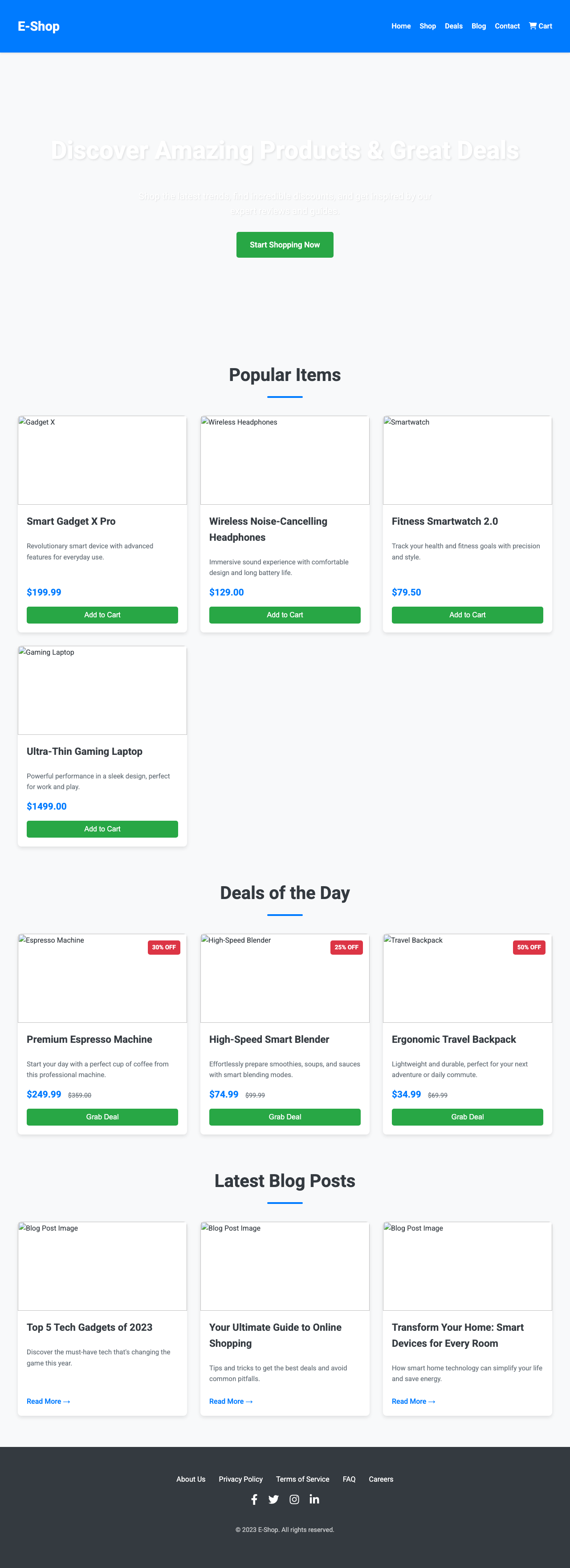 Screenshot sample 35 for shopping-home-page / Gemini 2.5 Flash